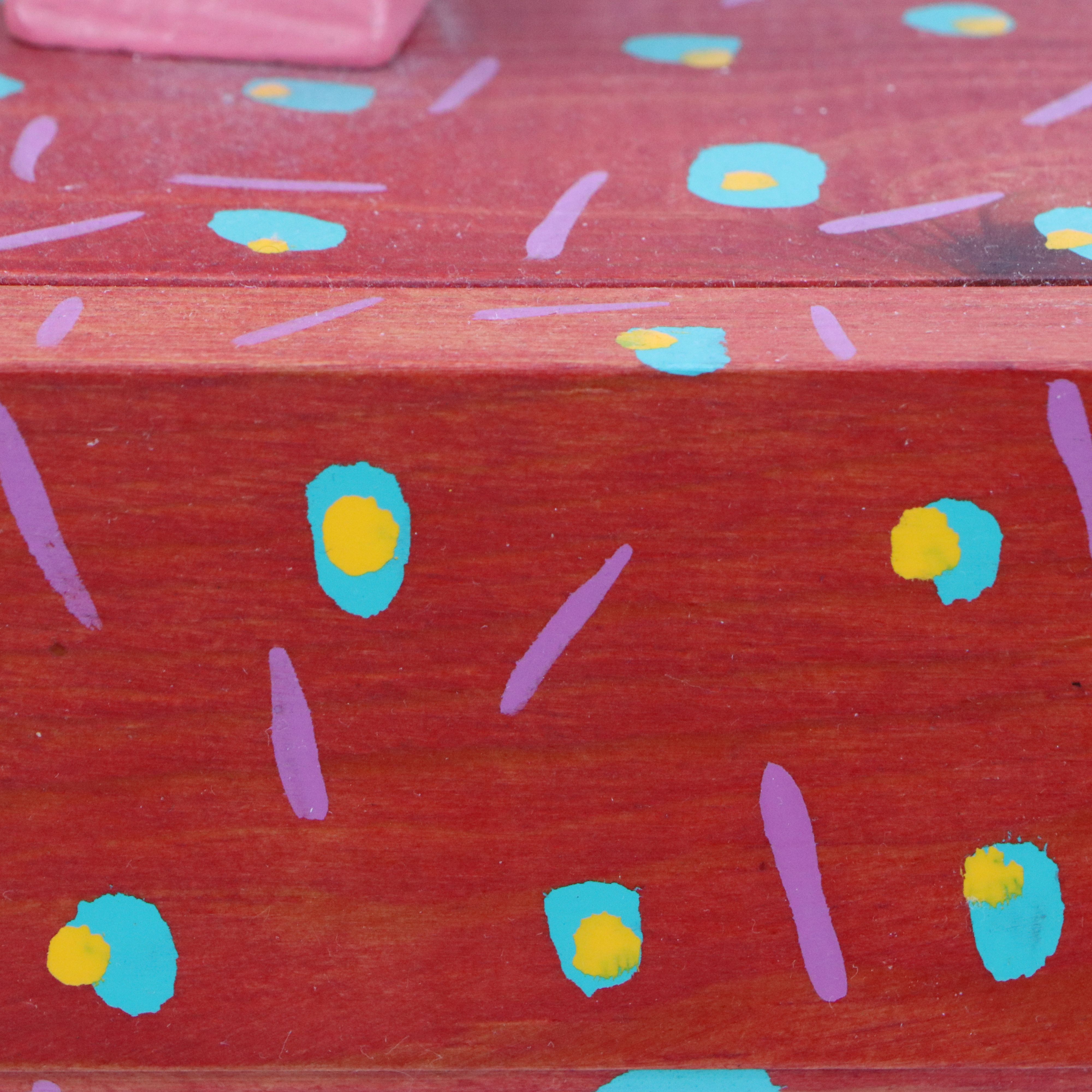 Craig Carey Hand-Painted and Crafted Wall-Mountable Cabinet