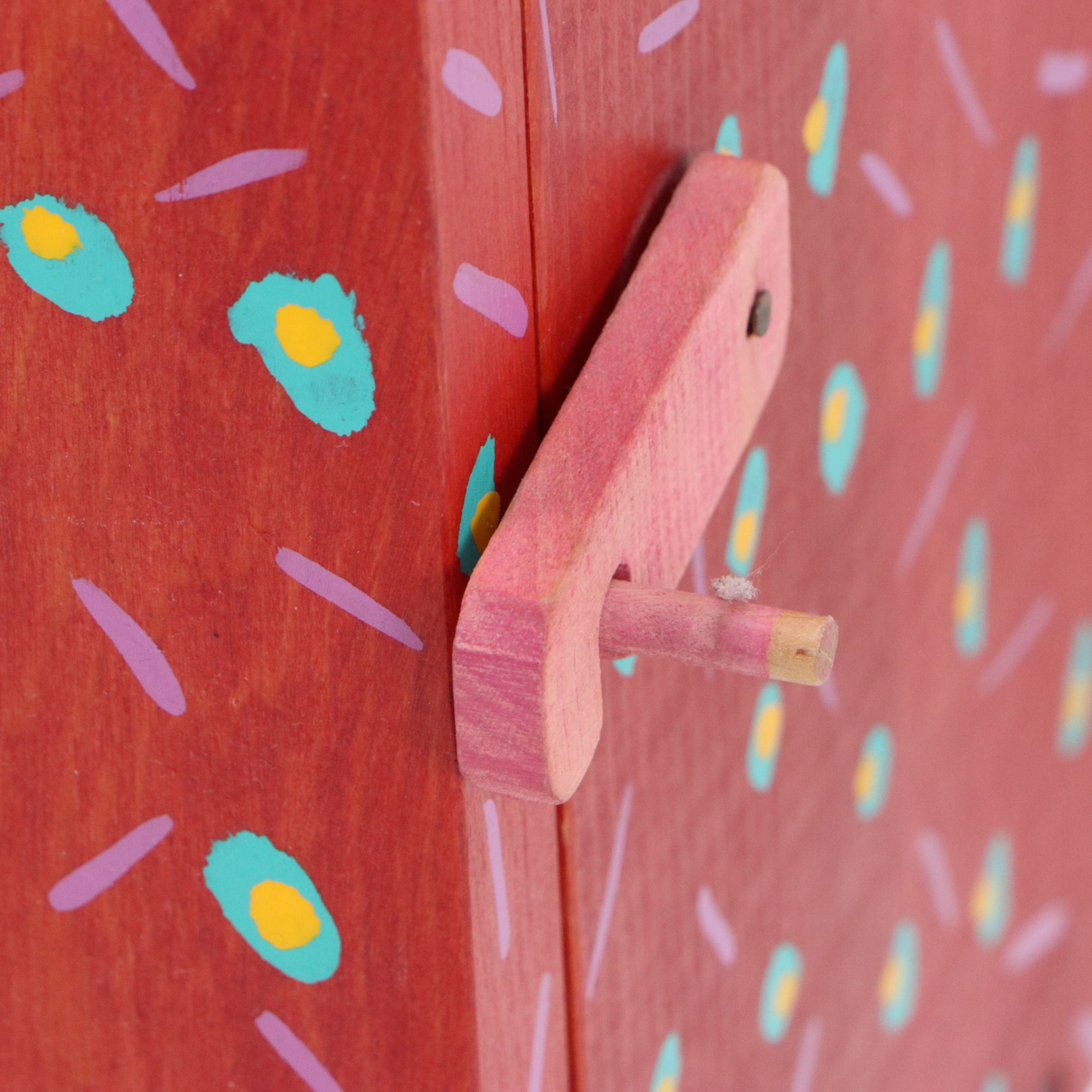 Craig Carey Hand-Painted and Crafted Wall-Mountable Cabinet