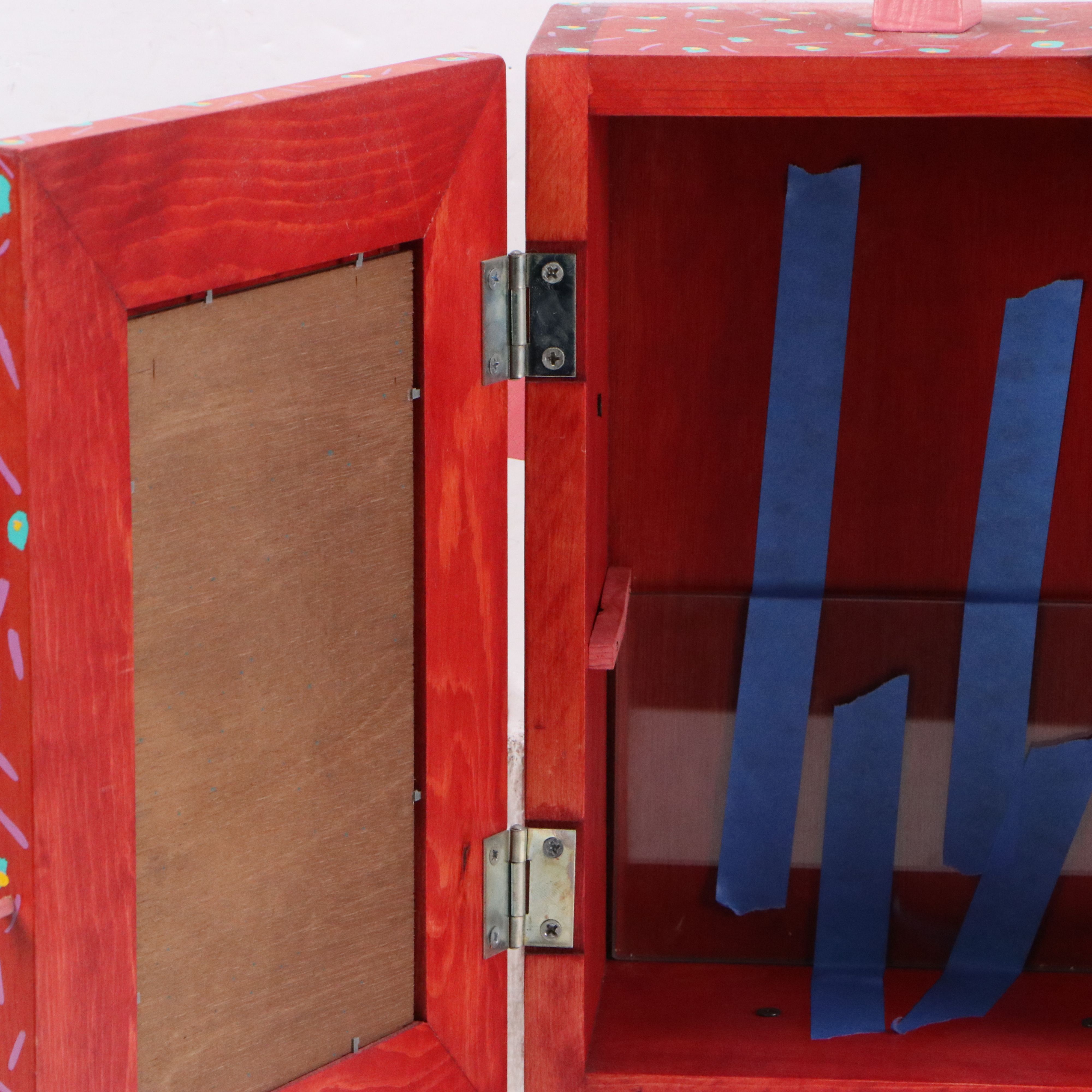 Craig Carey Hand-Painted and Crafted Wall-Mountable Cabinet