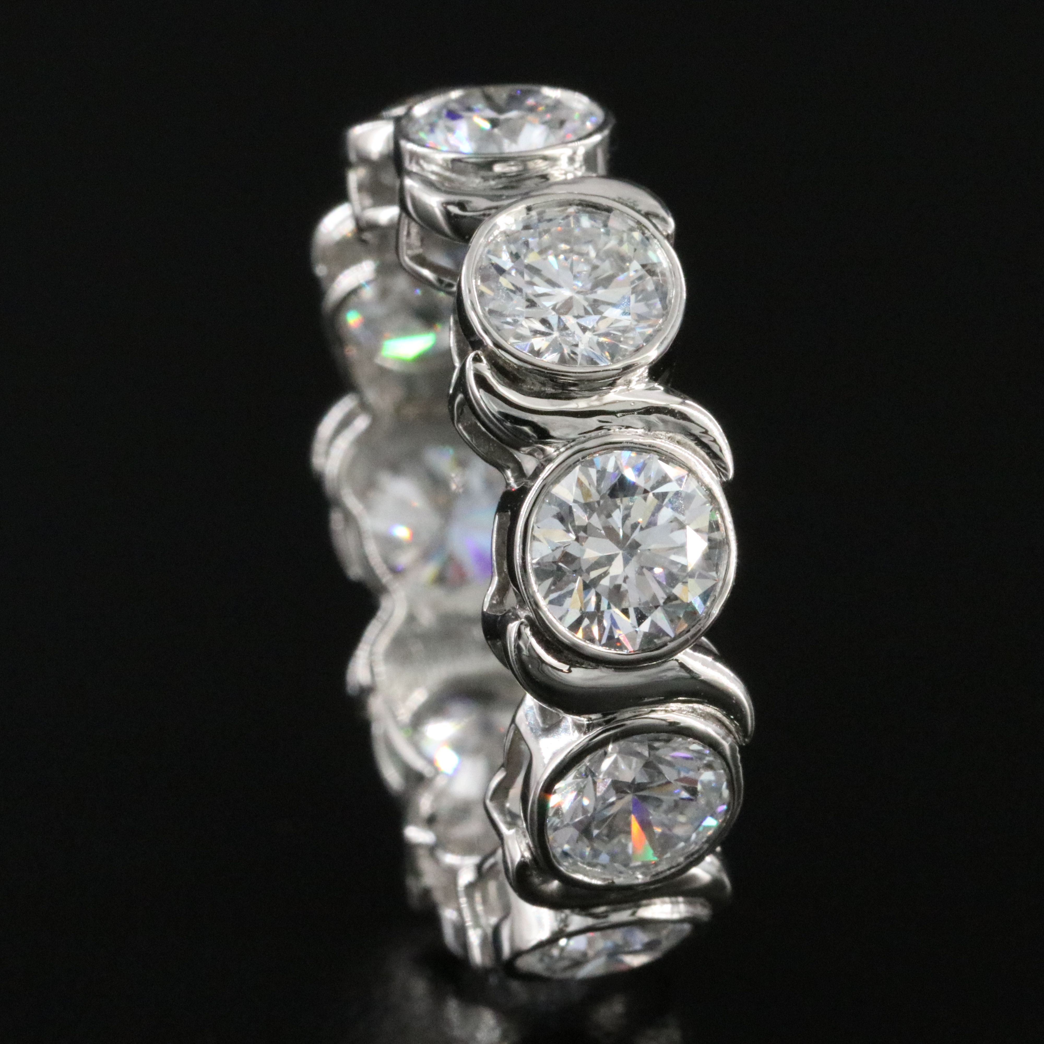 Platinum 5.56 CTW Lab Grown Diamond Eternity Band