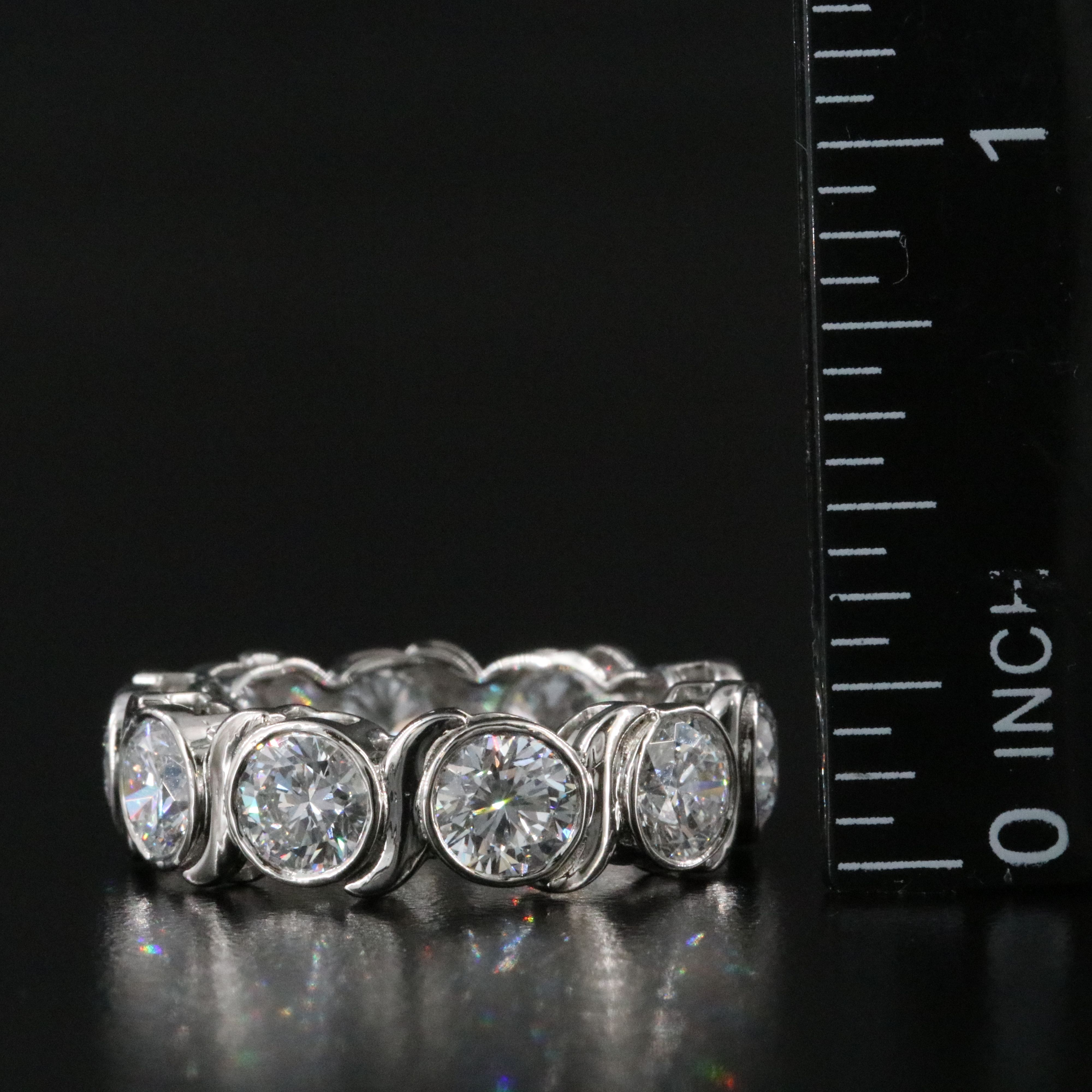 Platinum 5.56 CTW Lab Grown Diamond Eternity Band