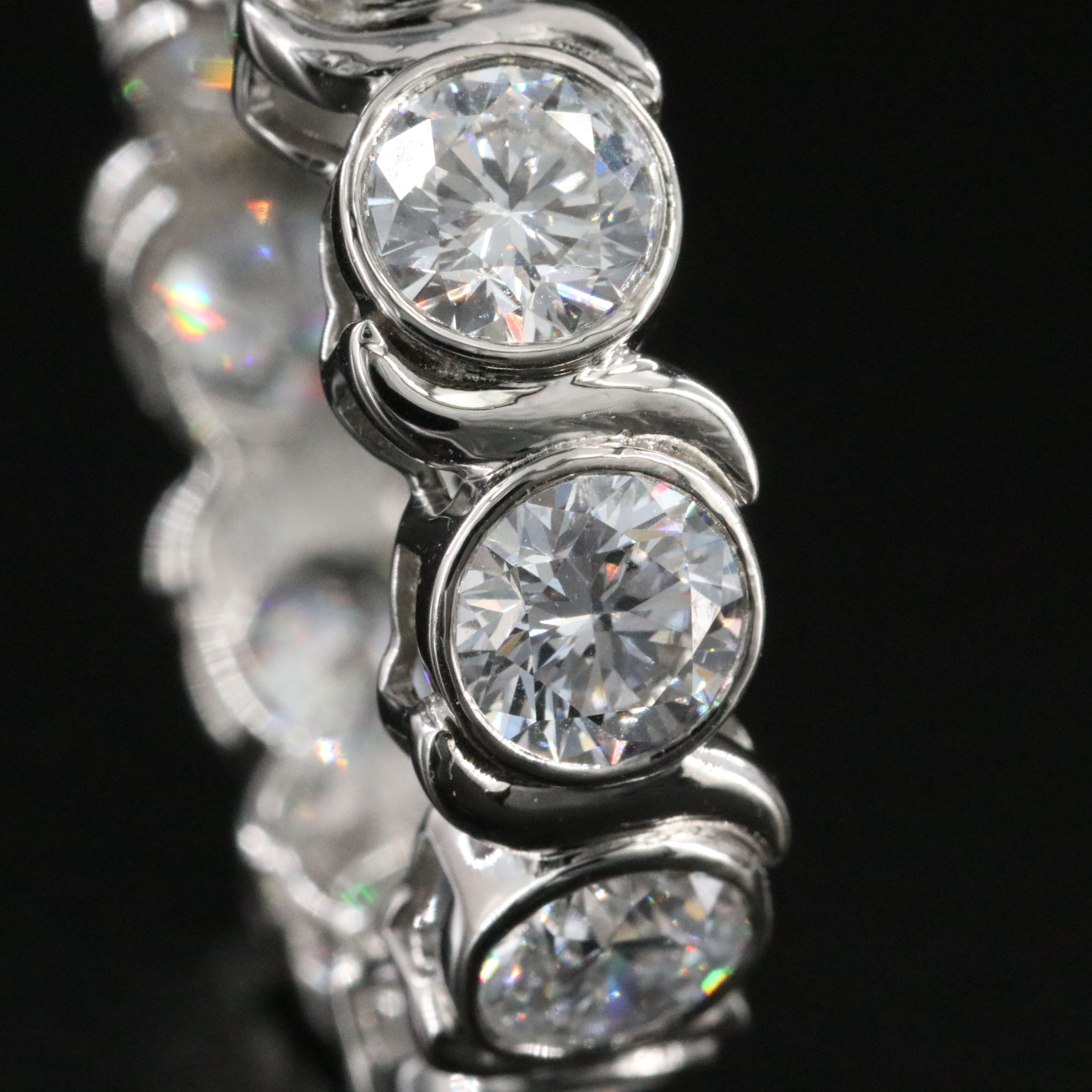 Platinum 5.56 CTW Lab Grown Diamond Eternity Band