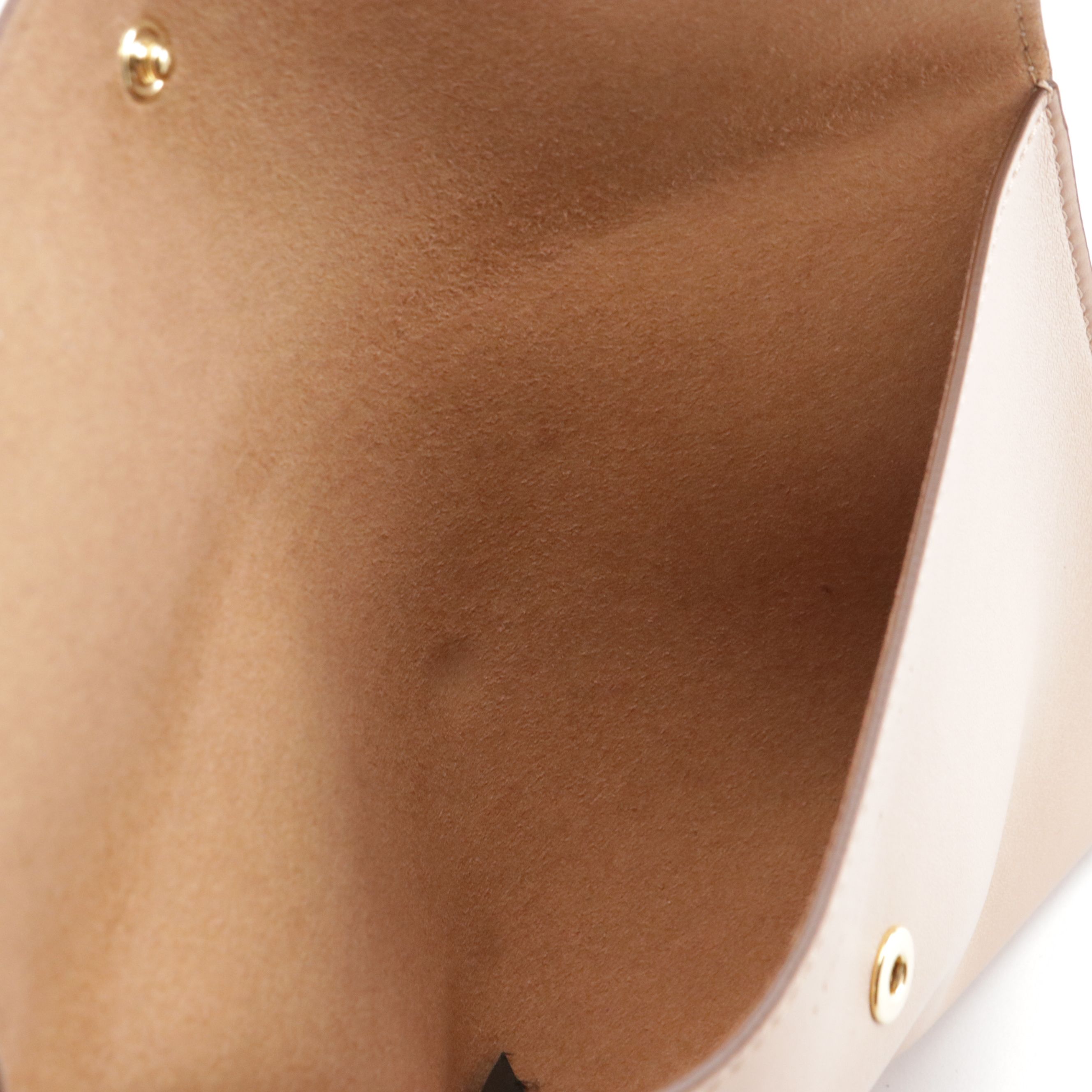 Stella McCartney Large Perforated Logo Shoulder Bag in Blush Beige Vegan Leather