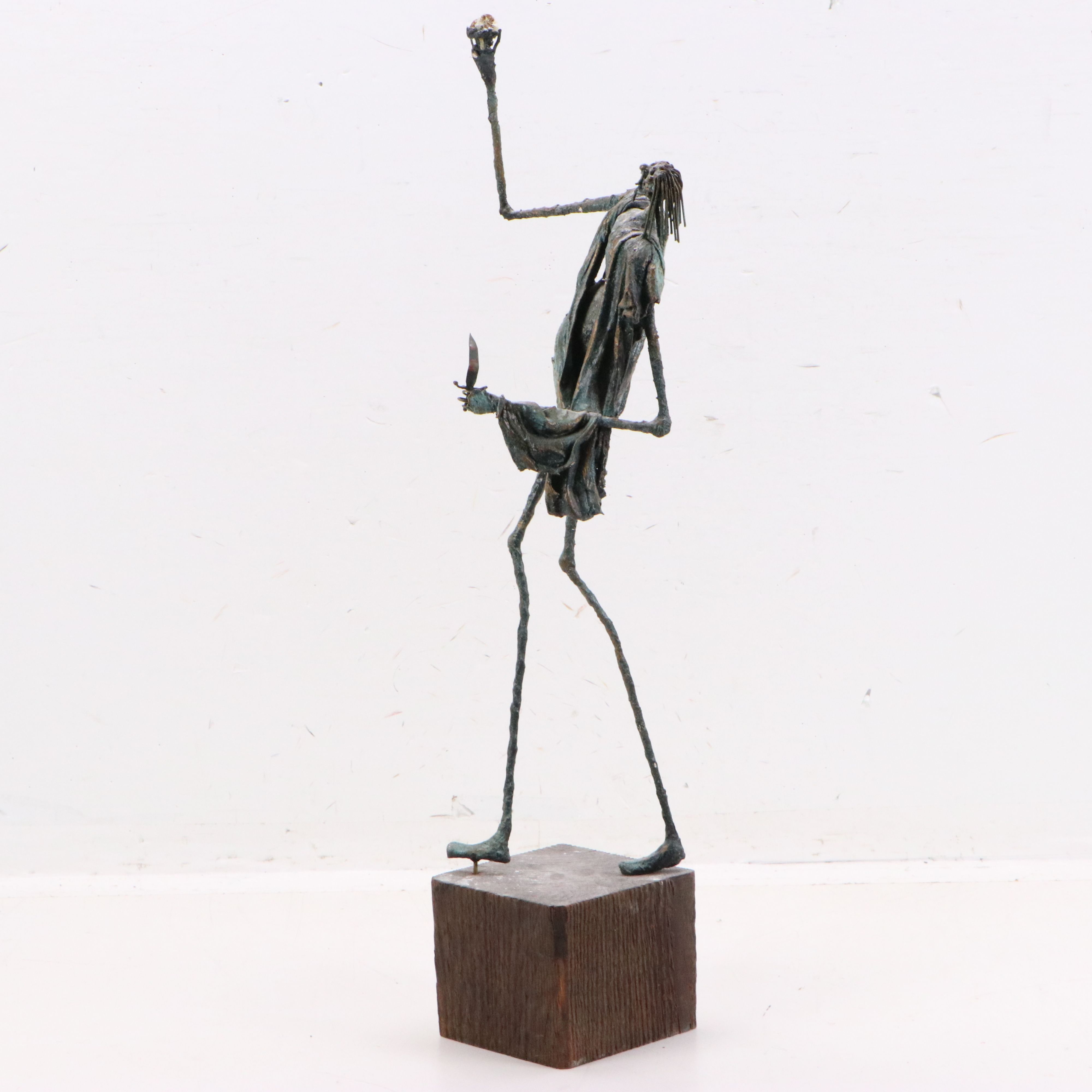 Surrealist Style Fiberglass Sculpture in the Style of Giacometti