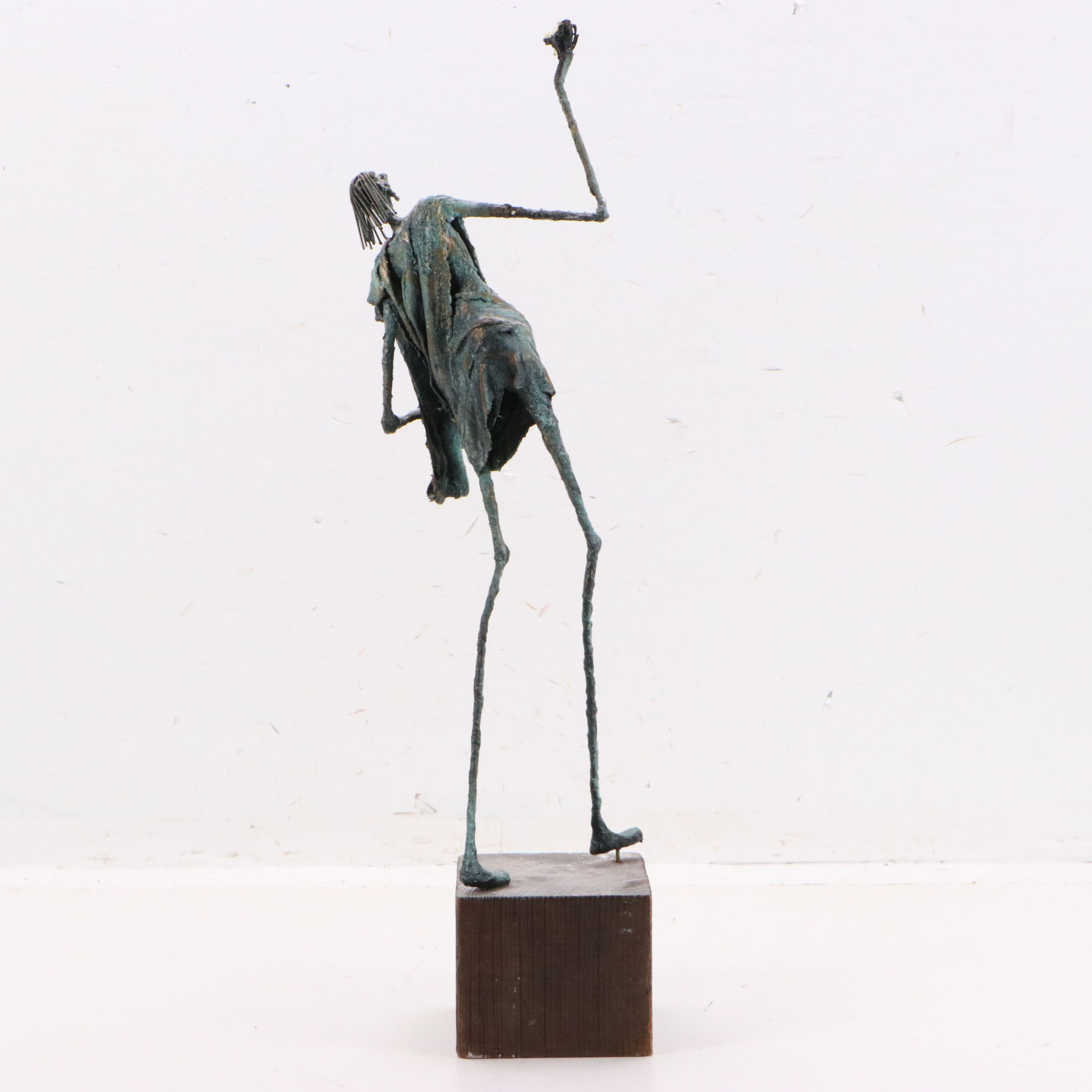 Surrealist Style Fiberglass Sculpture in the Style of Giacometti