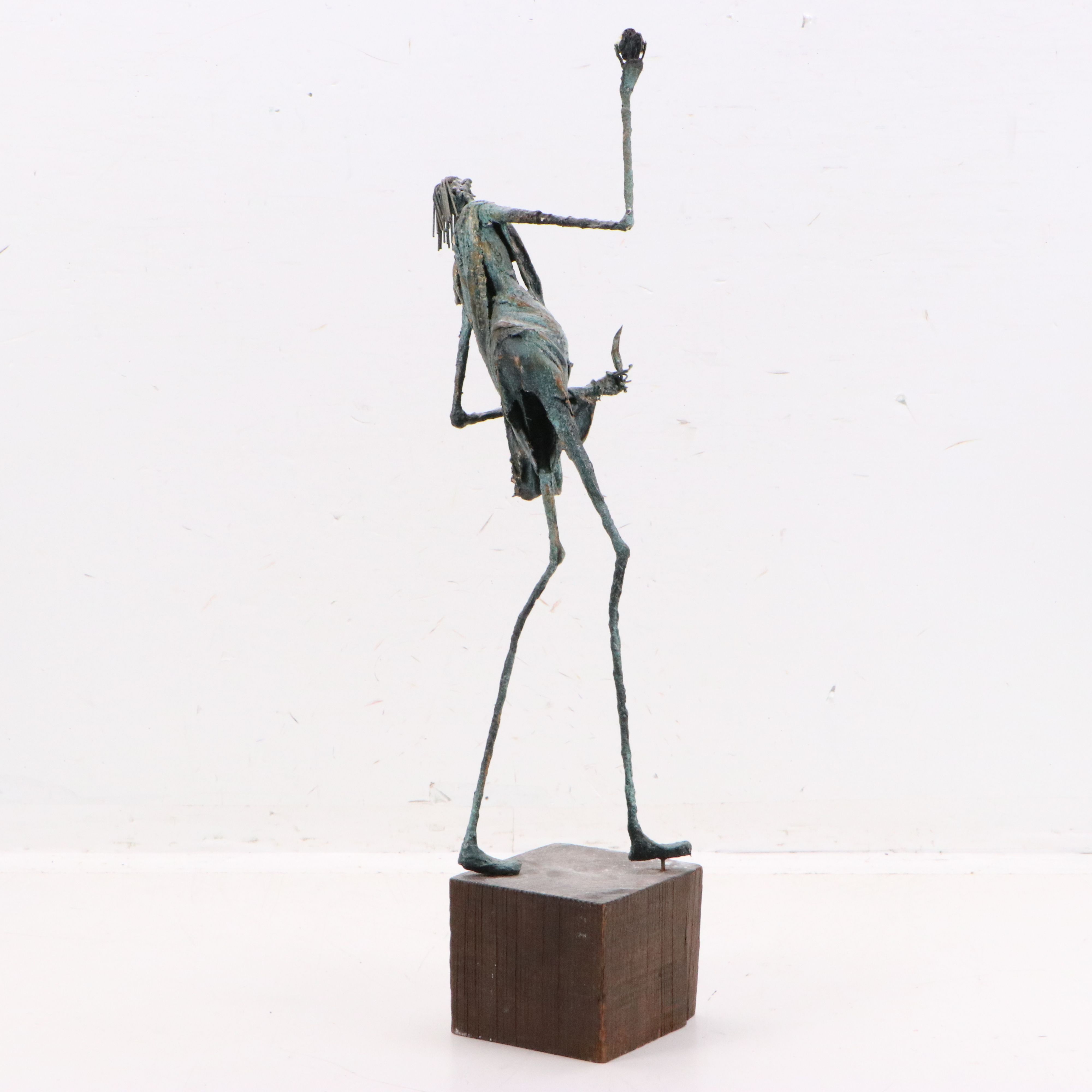 Surrealist Style Fiberglass Sculpture in the Style of Giacometti