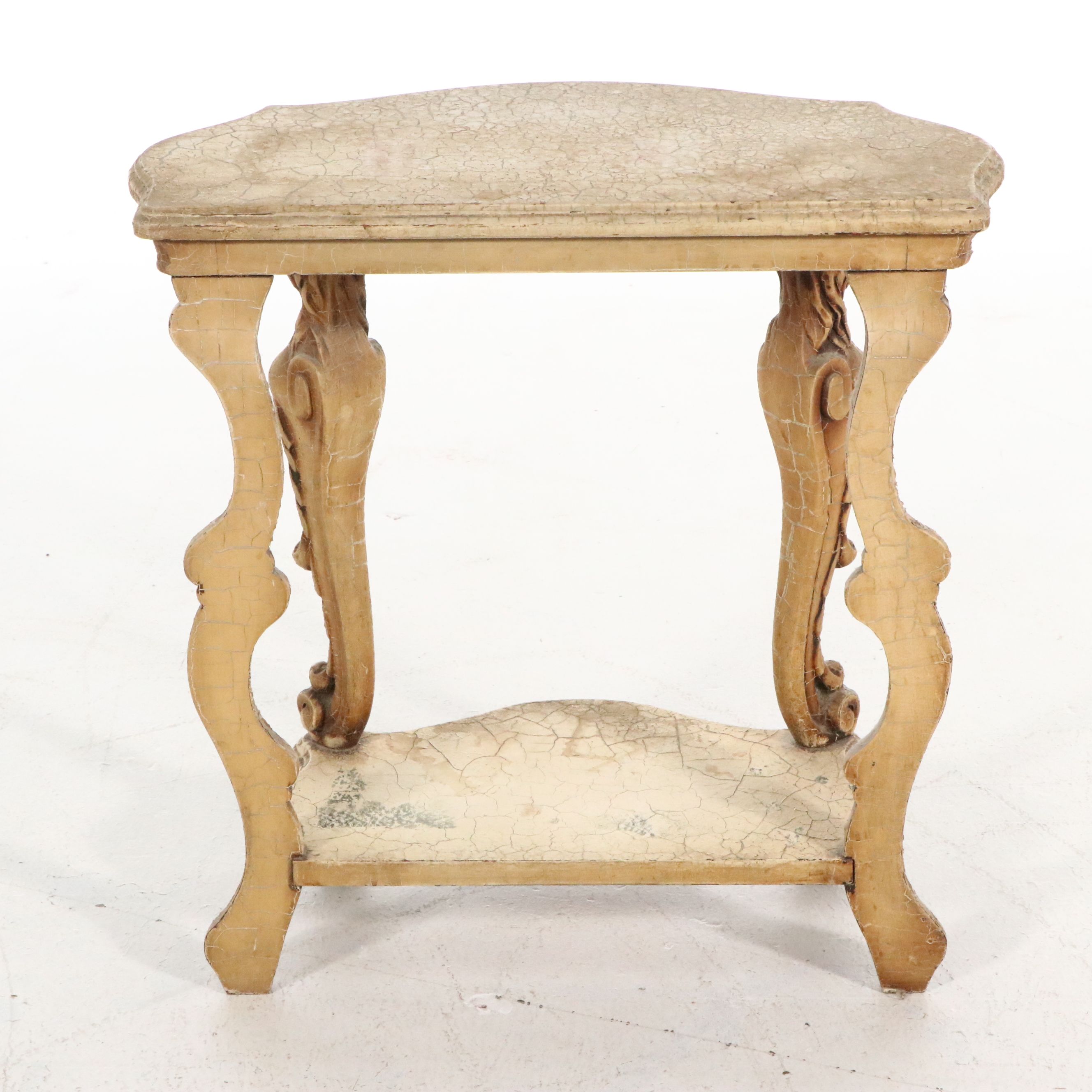 Pair of Italian Baroque Style Figural Hall Tables
