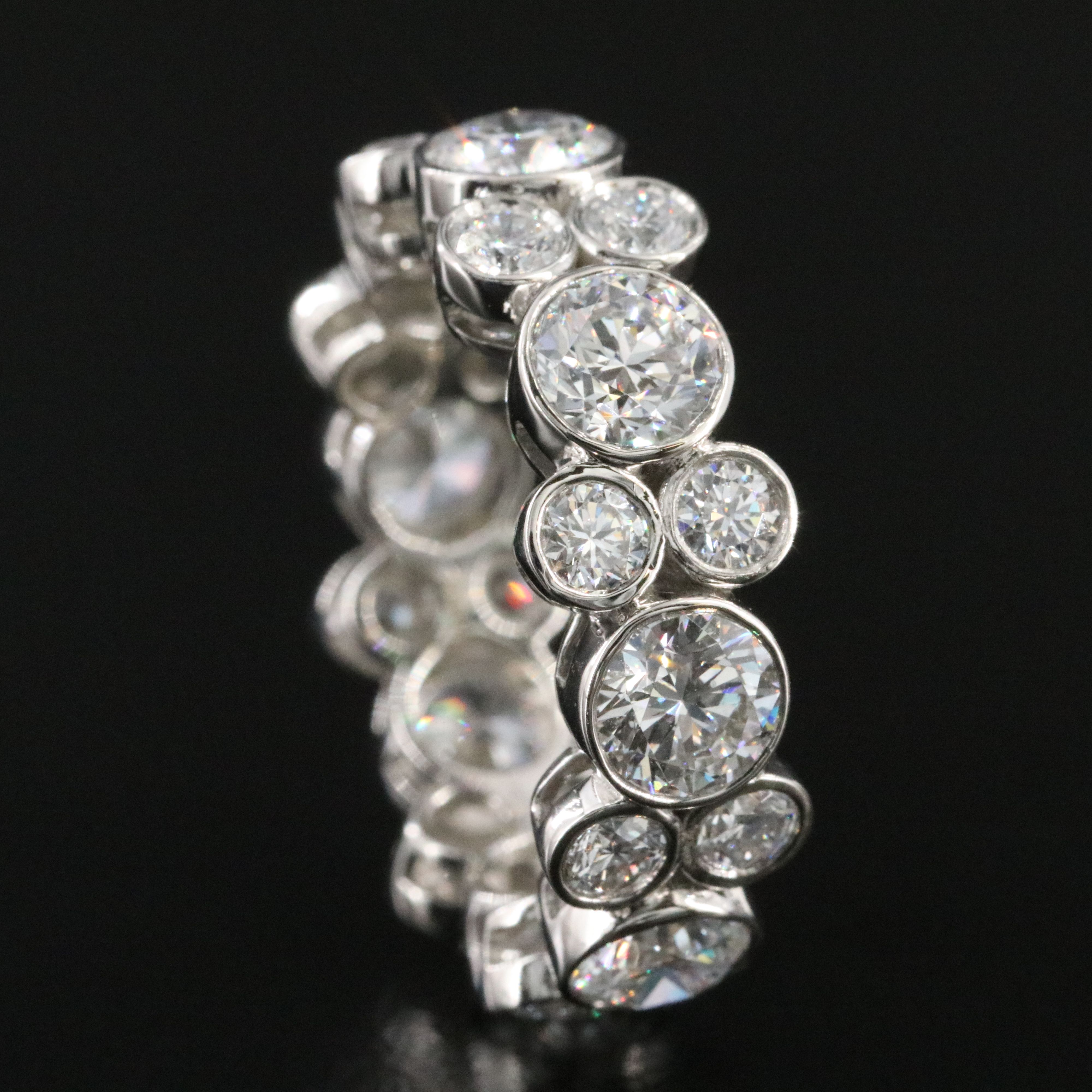 Platinum 5.03 CTW Lab Grown Diamond Eternity Band
