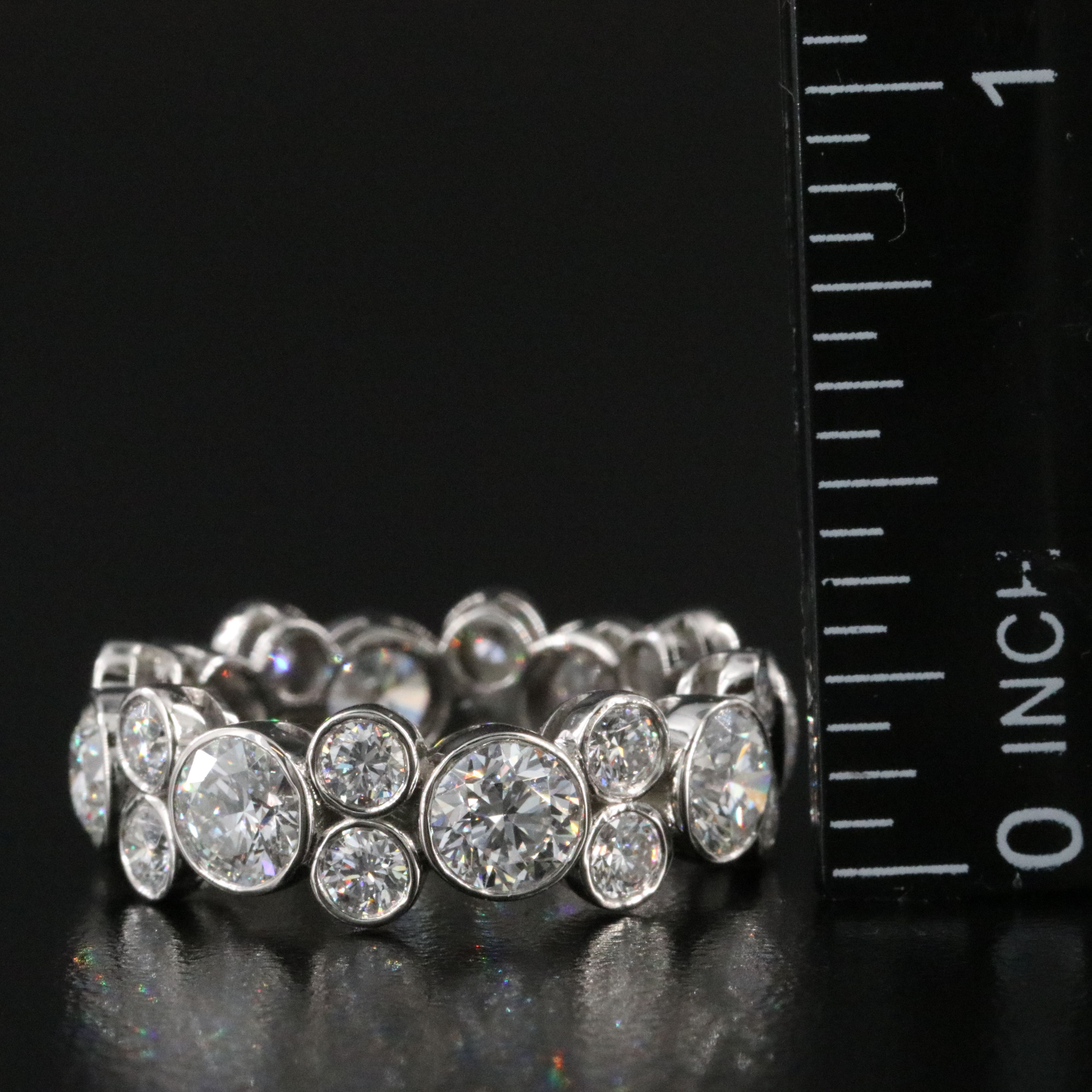 Platinum 5.03 CTW Lab Grown Diamond Eternity Band