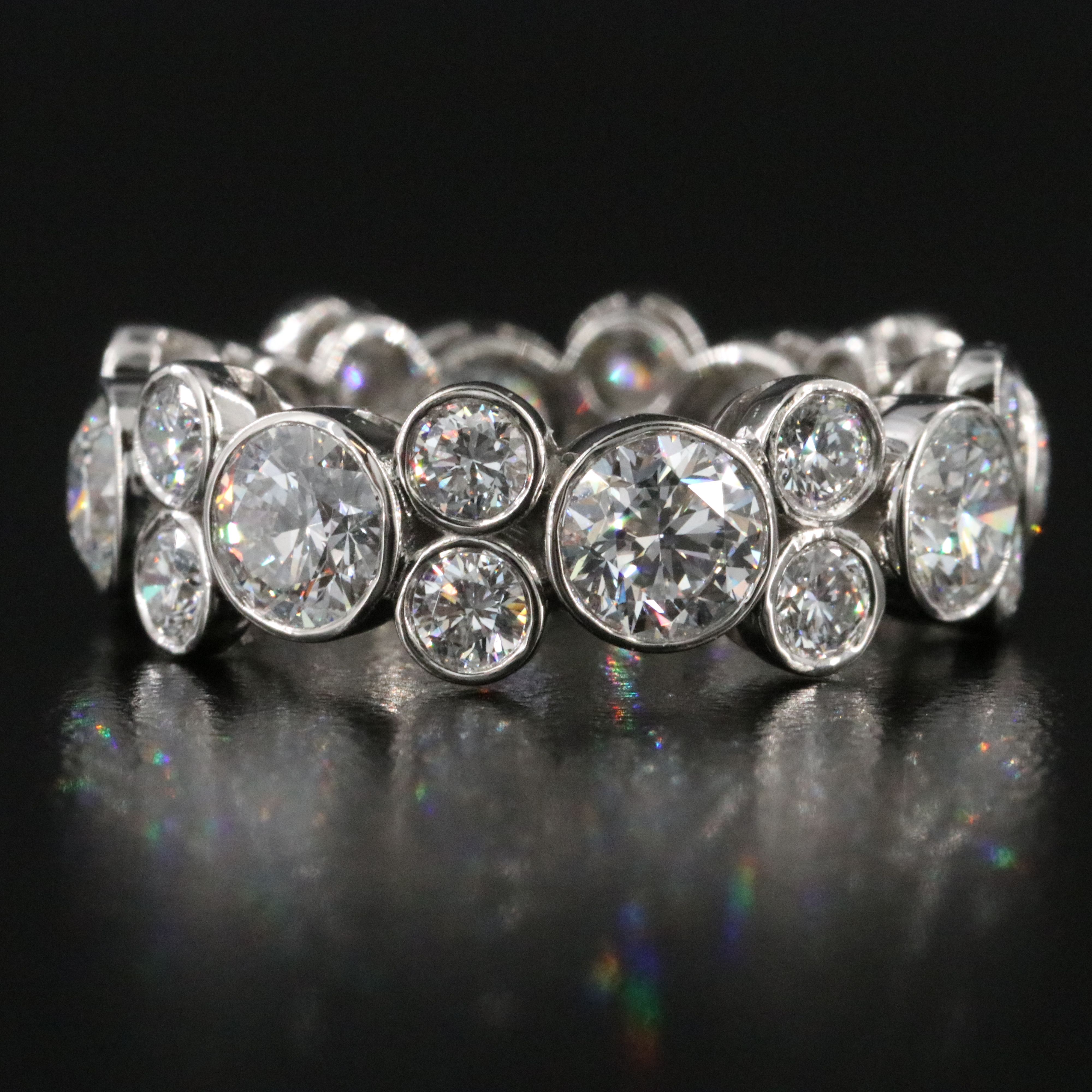 Platinum 5.03 CTW Lab Grown Diamond Eternity Band