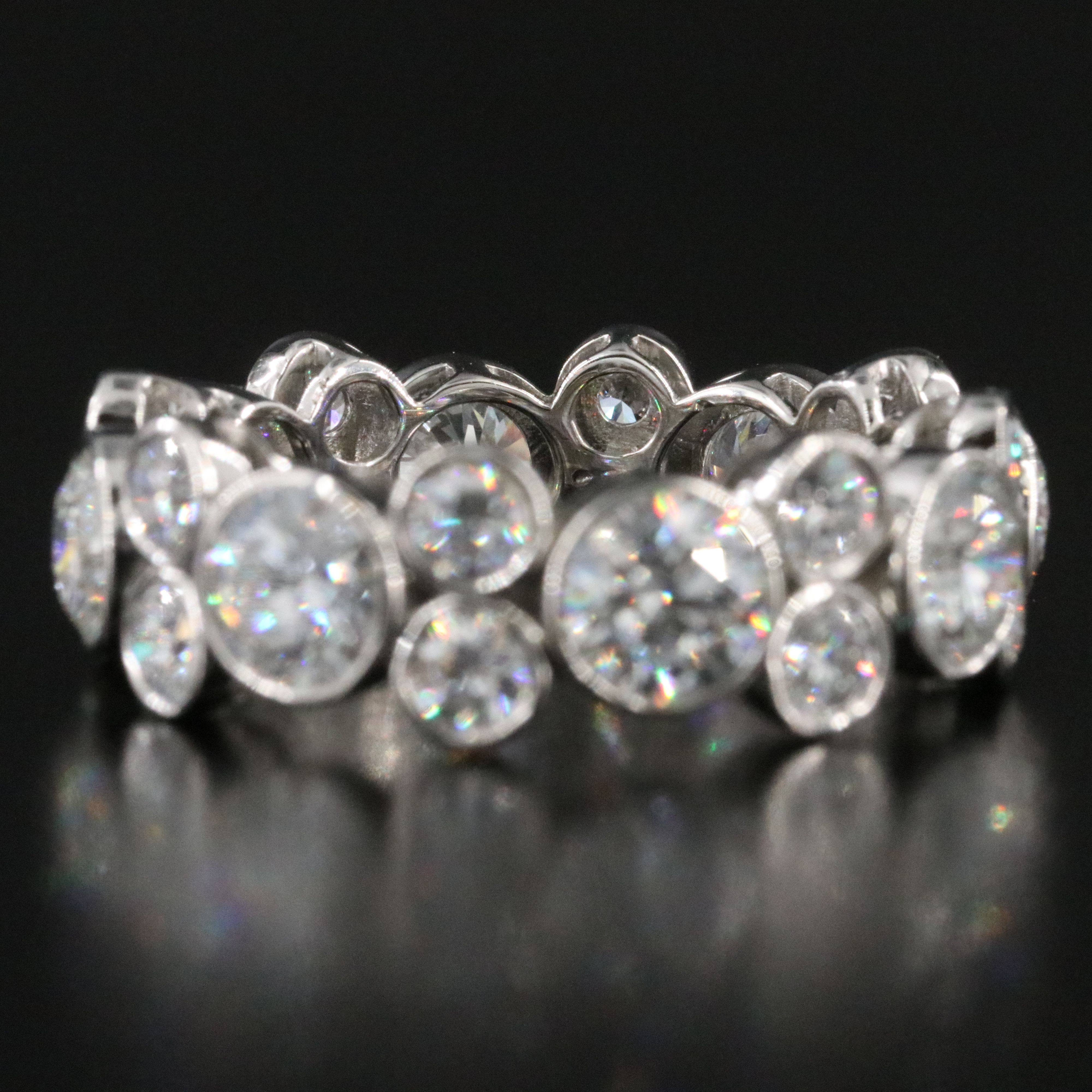 Platinum 5.03 CTW Lab Grown Diamond Eternity Band