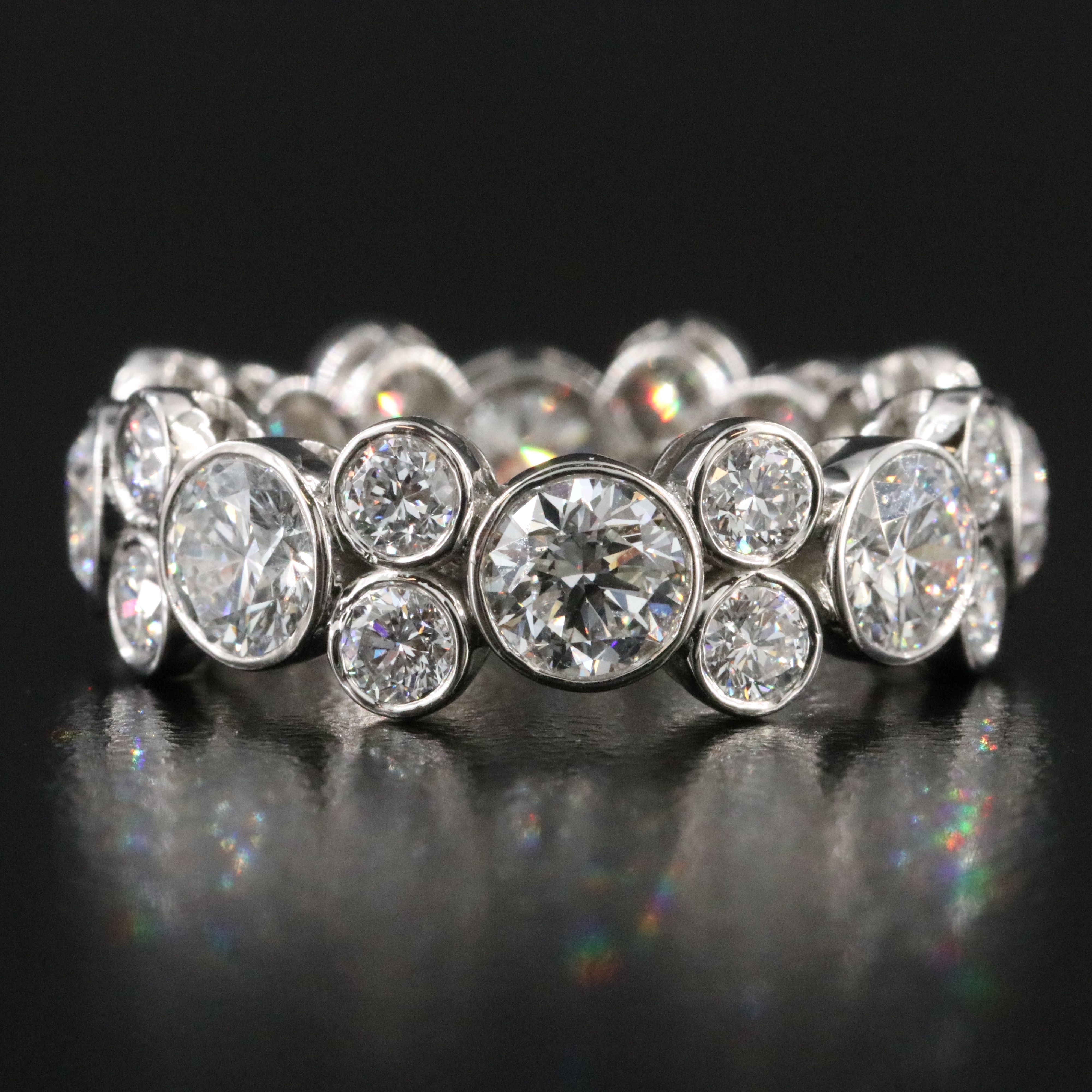 Platinum 5.03 CTW Lab Grown Diamond Eternity Band