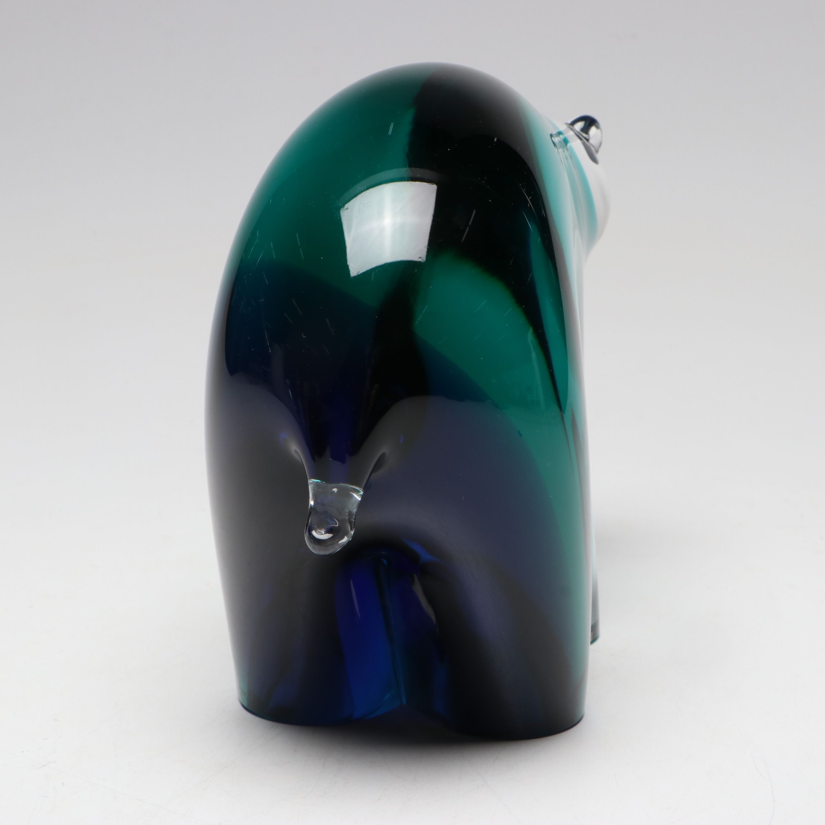 Vincenzo Nason Murano Sommerso Art Glass Fetish Style Bear Figurine