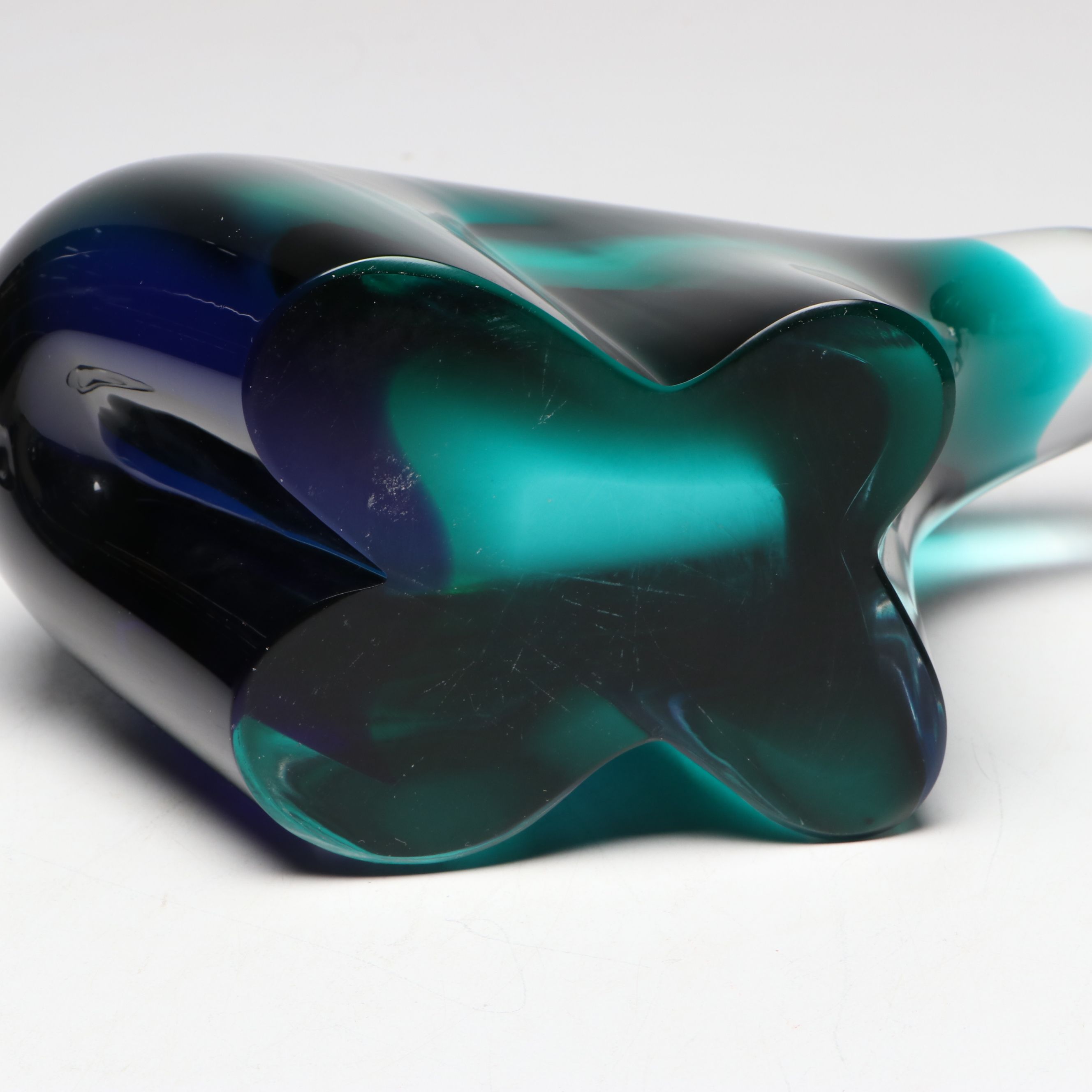 Vincenzo Nason Murano Sommerso Art Glass Fetish Style Bear Figurine