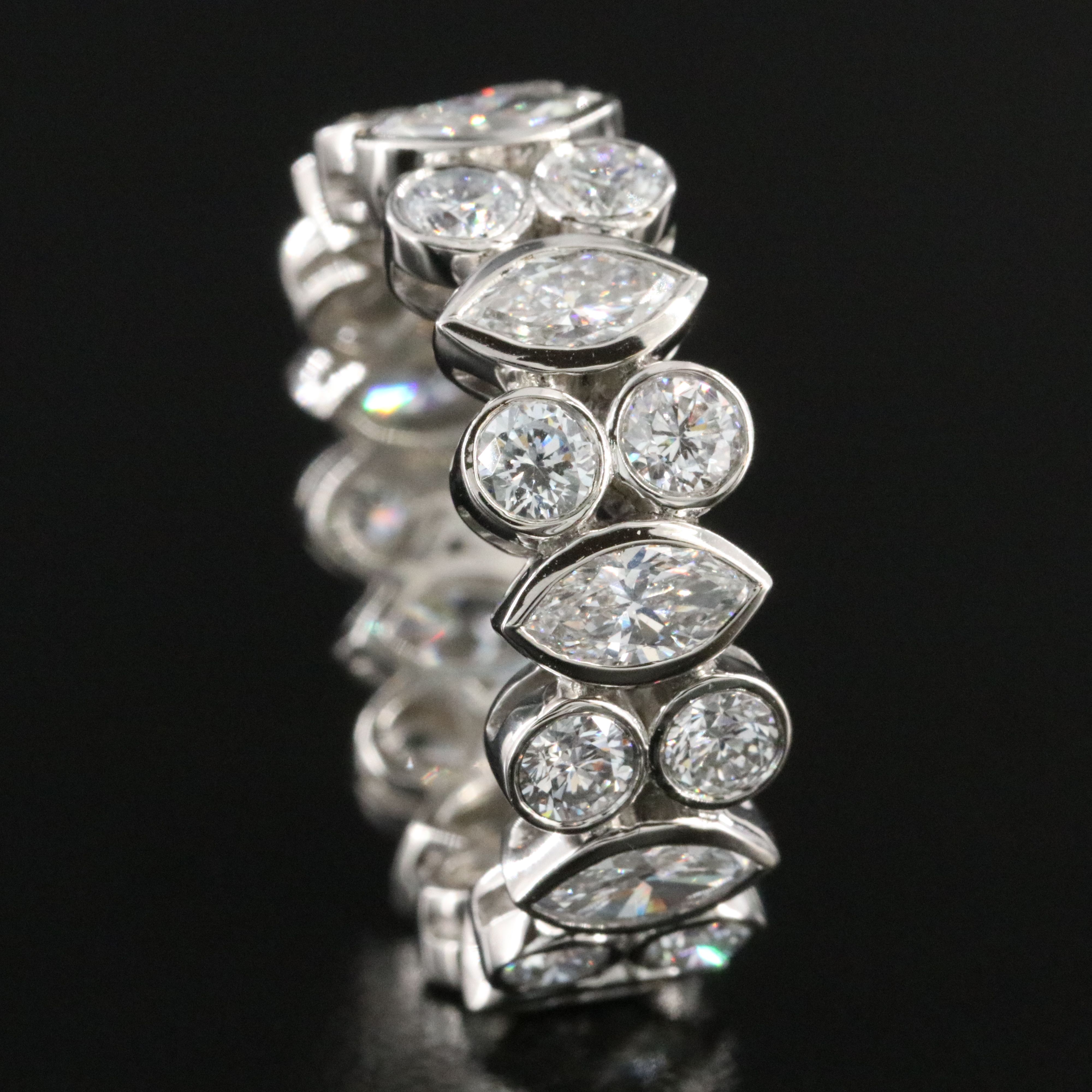 Platinum 3.95 CTW Lab Grown Diamond Eternity Band