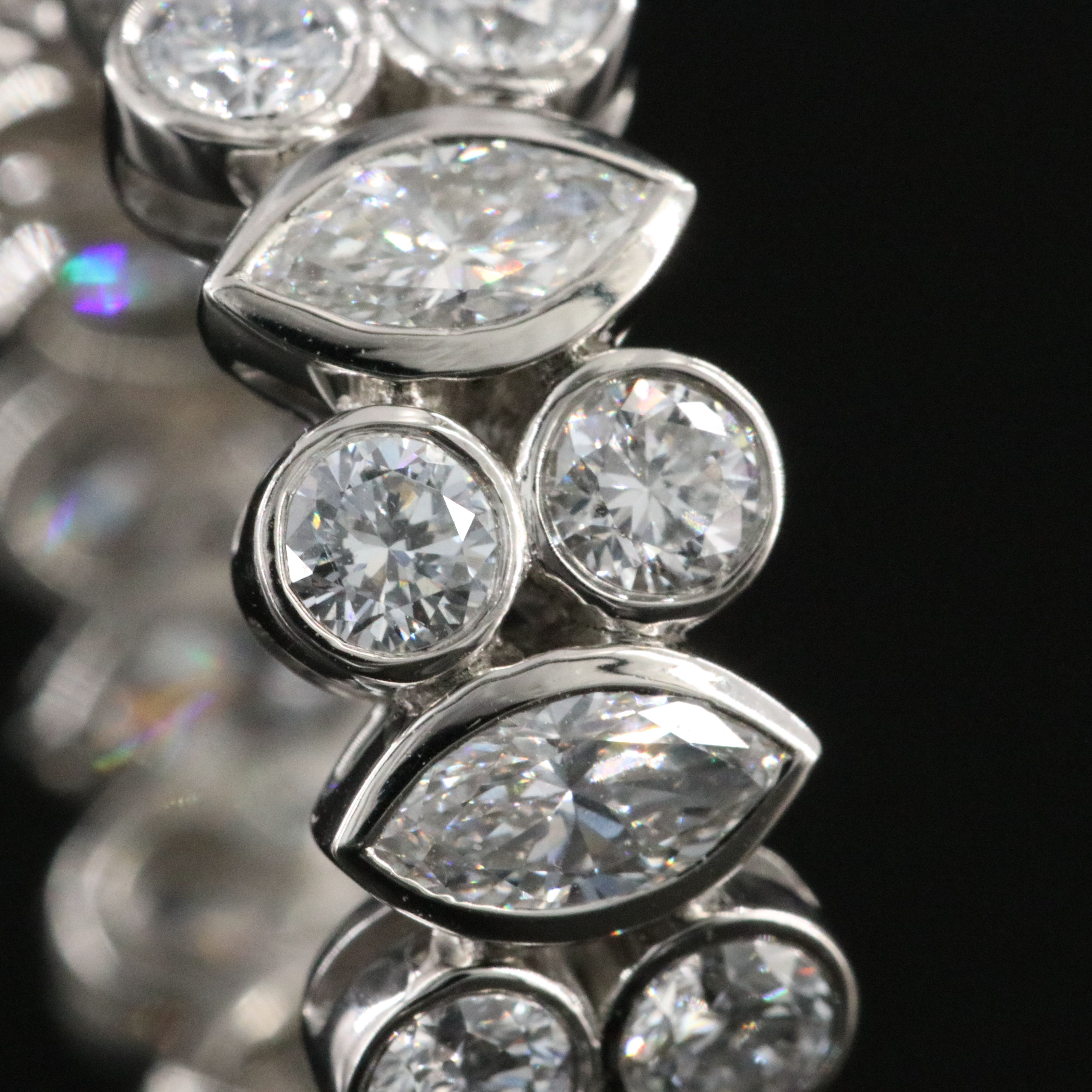 Platinum 3.95 CTW Lab Grown Diamond Eternity Band