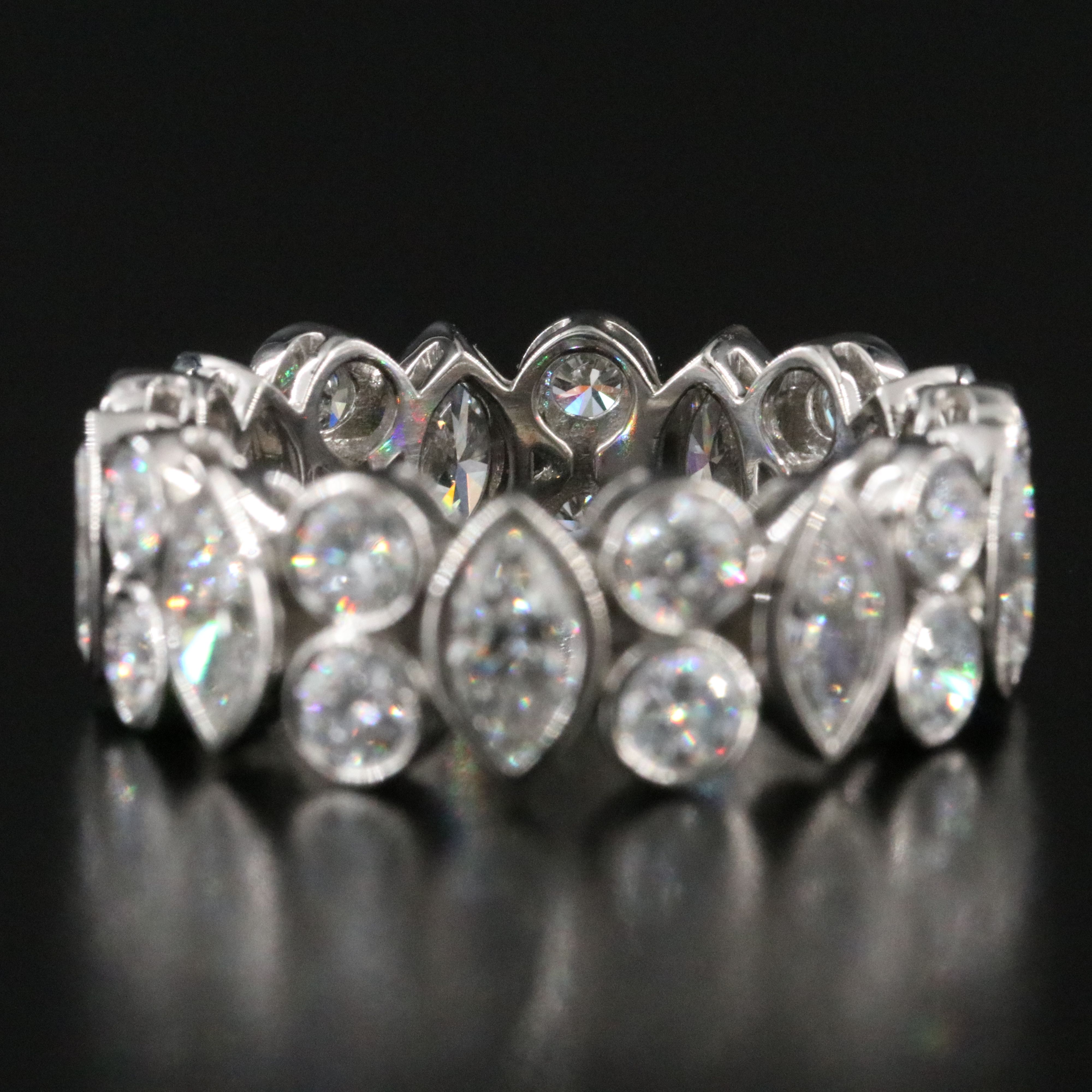 Platinum 3.95 CTW Lab Grown Diamond Eternity Band