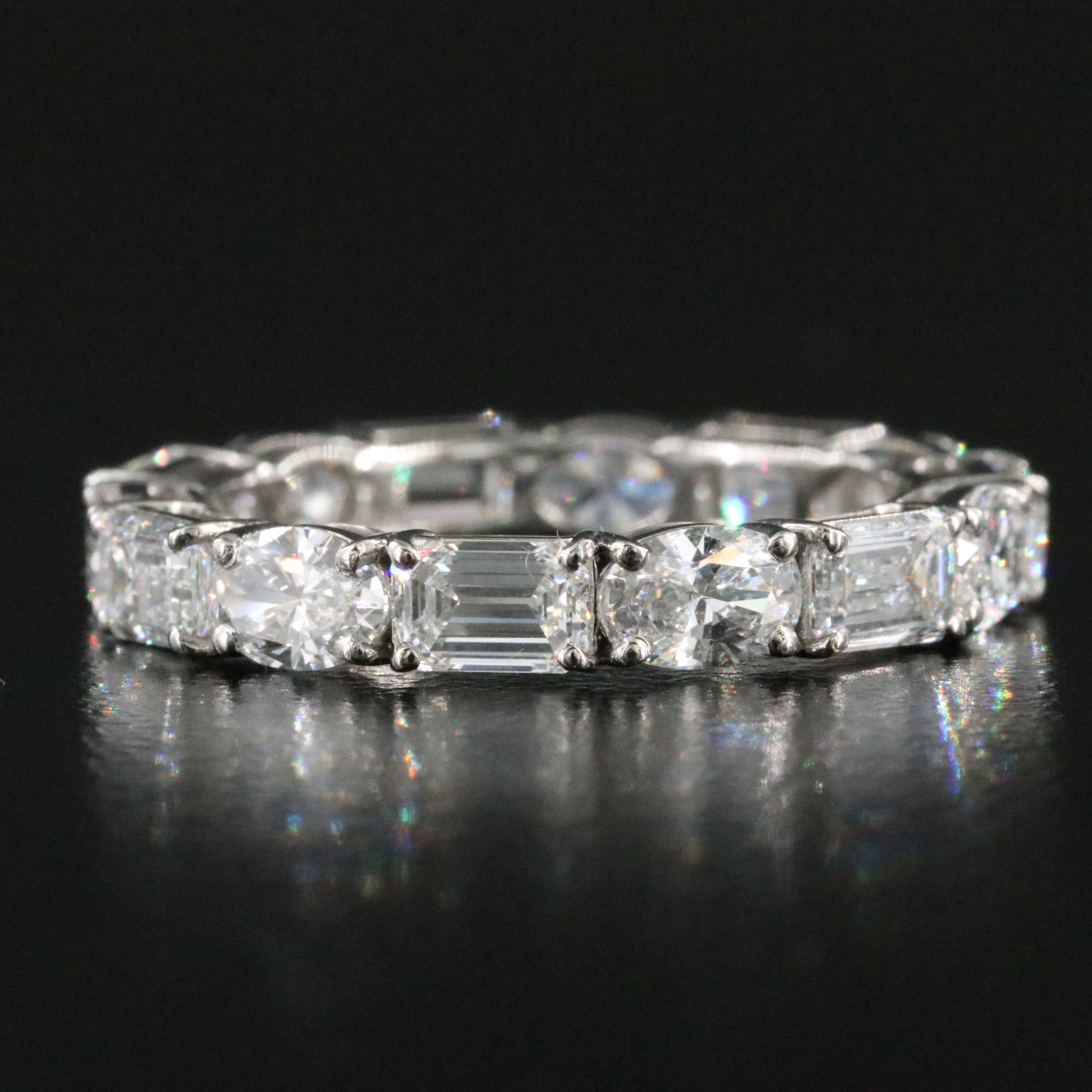 Platinum 3.52 CTW Lab Grown Diamond Eternity Band