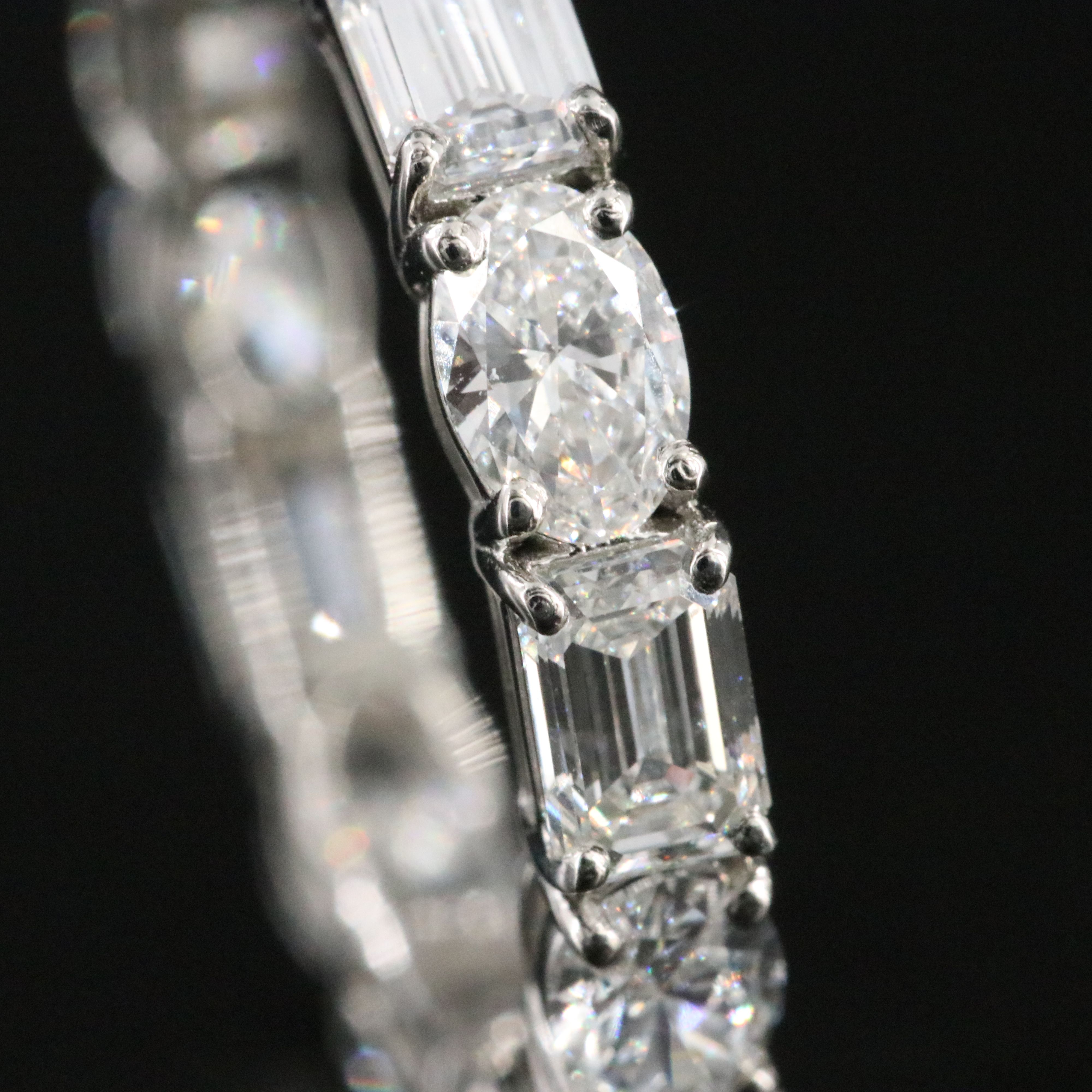 Platinum 3.52 CTW Lab Grown Diamond Eternity Band