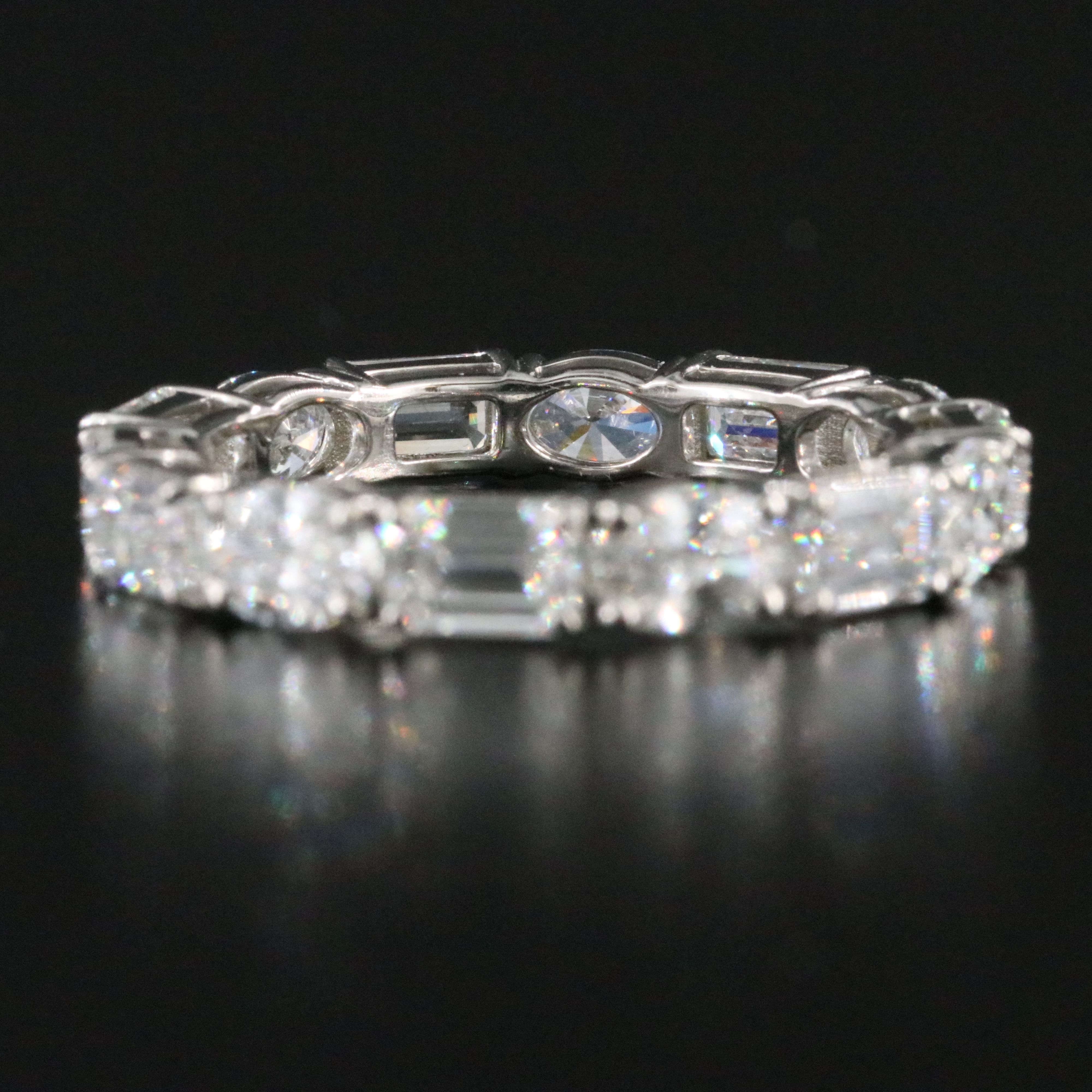 Platinum 3.52 CTW Lab Grown Diamond Eternity Band