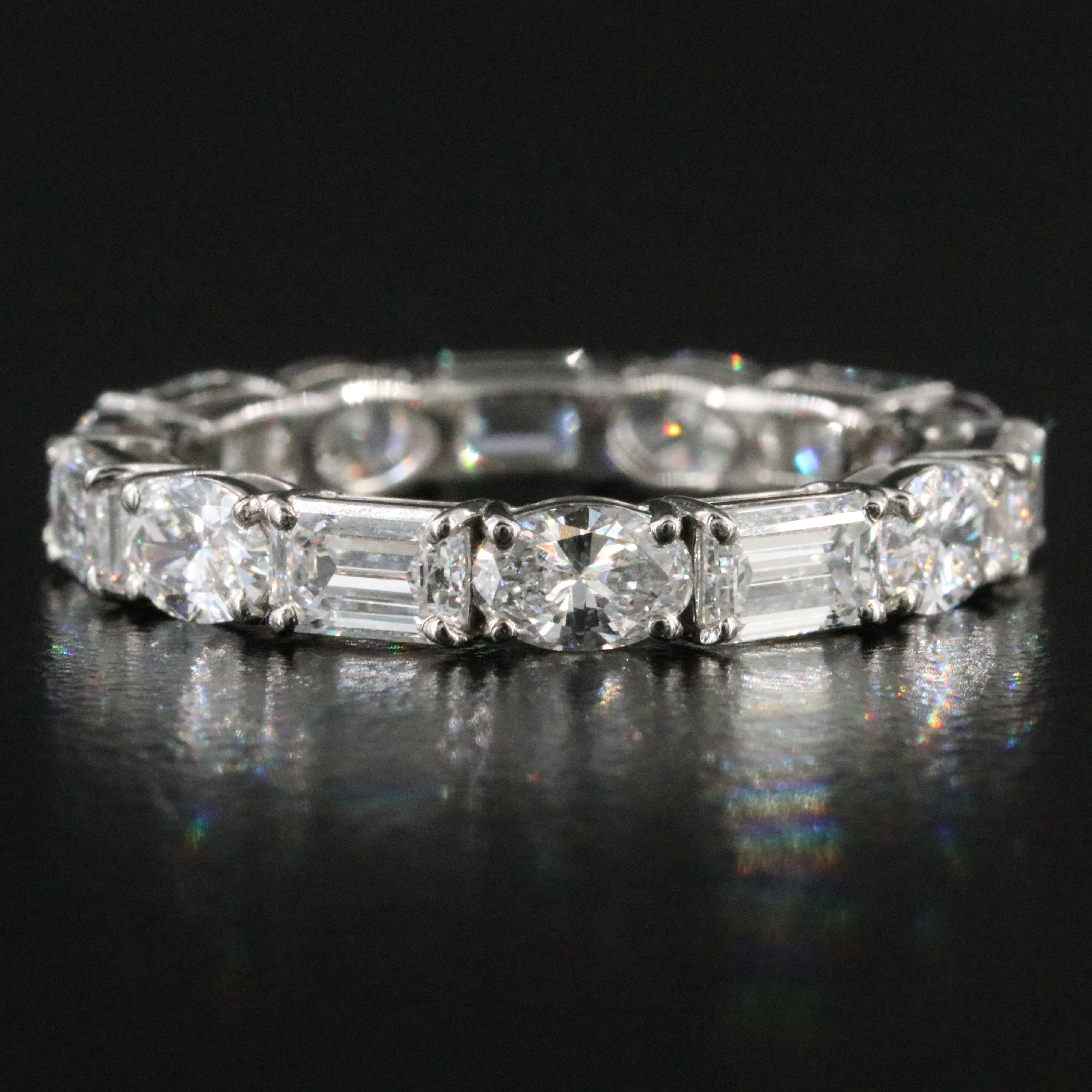 Platinum 3.52 CTW Lab Grown Diamond Eternity Band