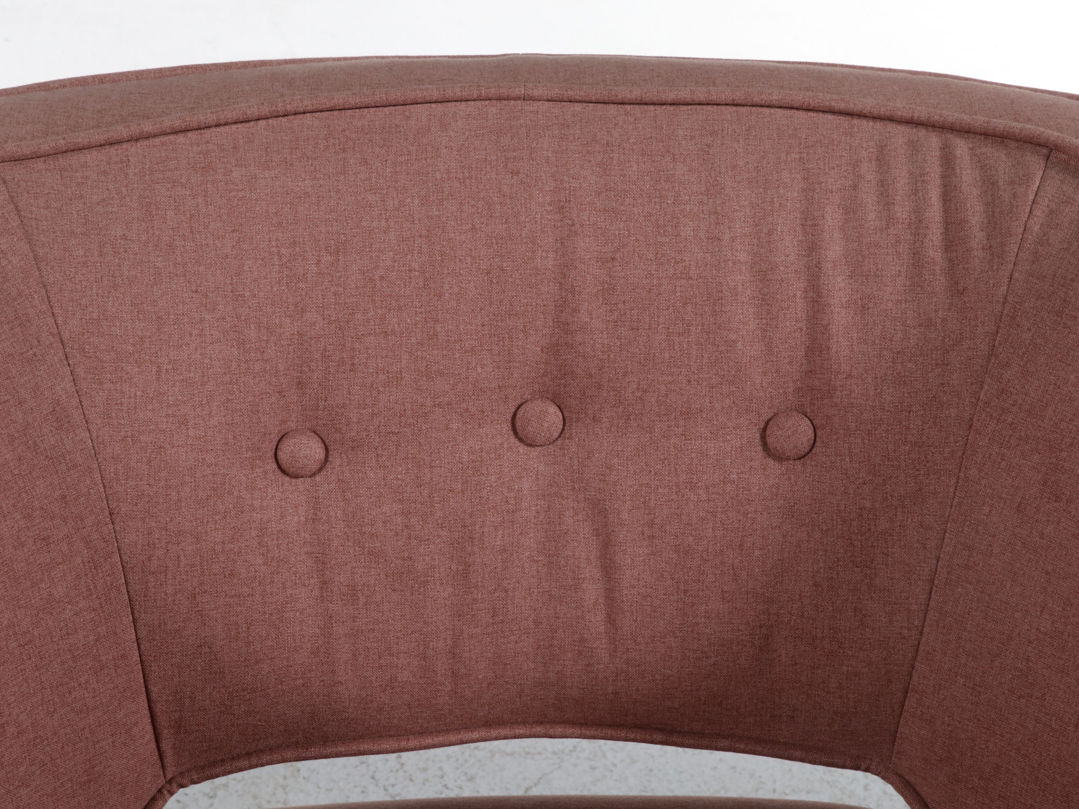 Pair of World Market "Tyley" Rose Pink Upholstered Accent Chairs, 2019