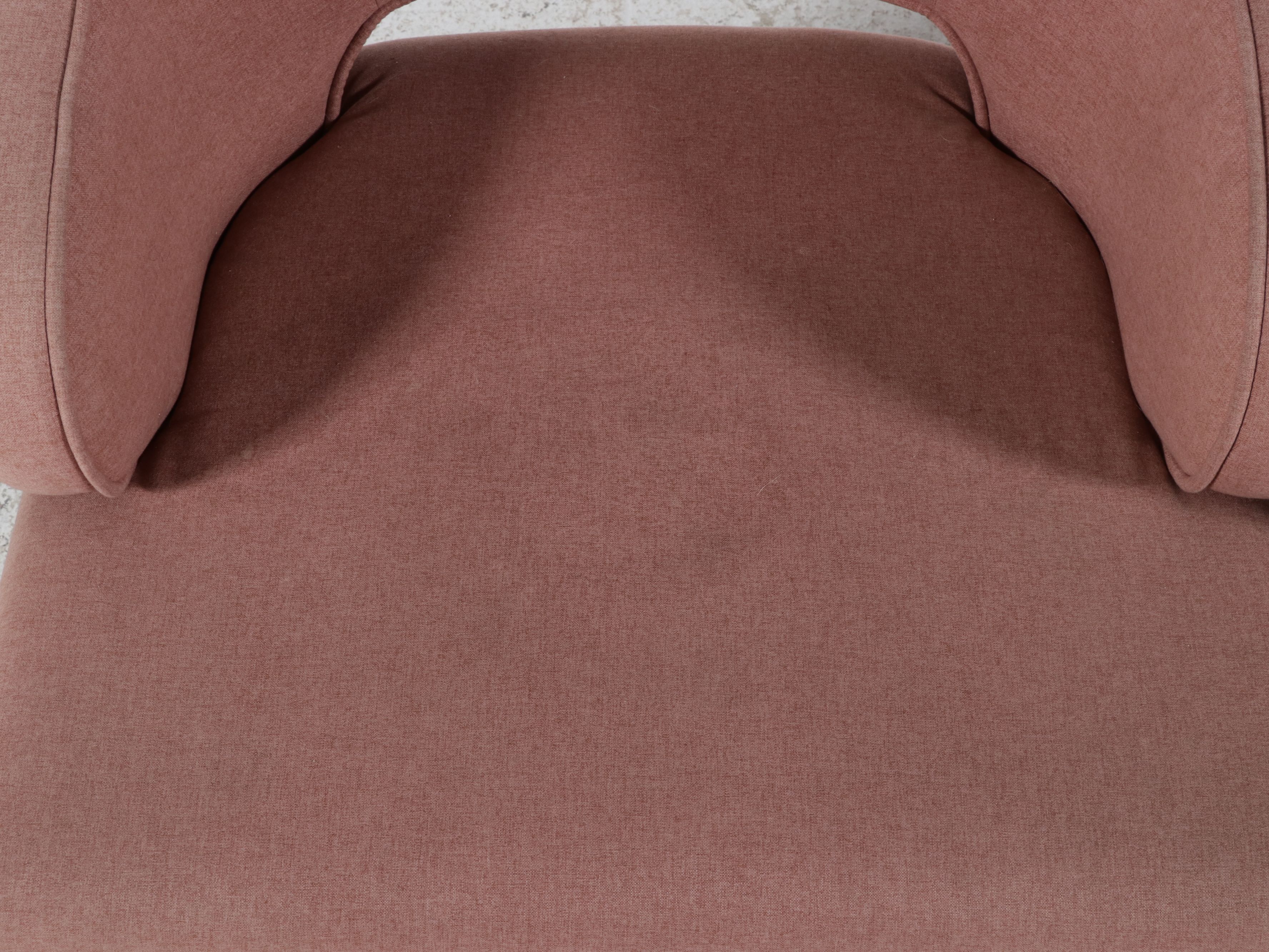 Pair of World Market "Tyley" Rose Pink Upholstered Accent Chairs, 2019