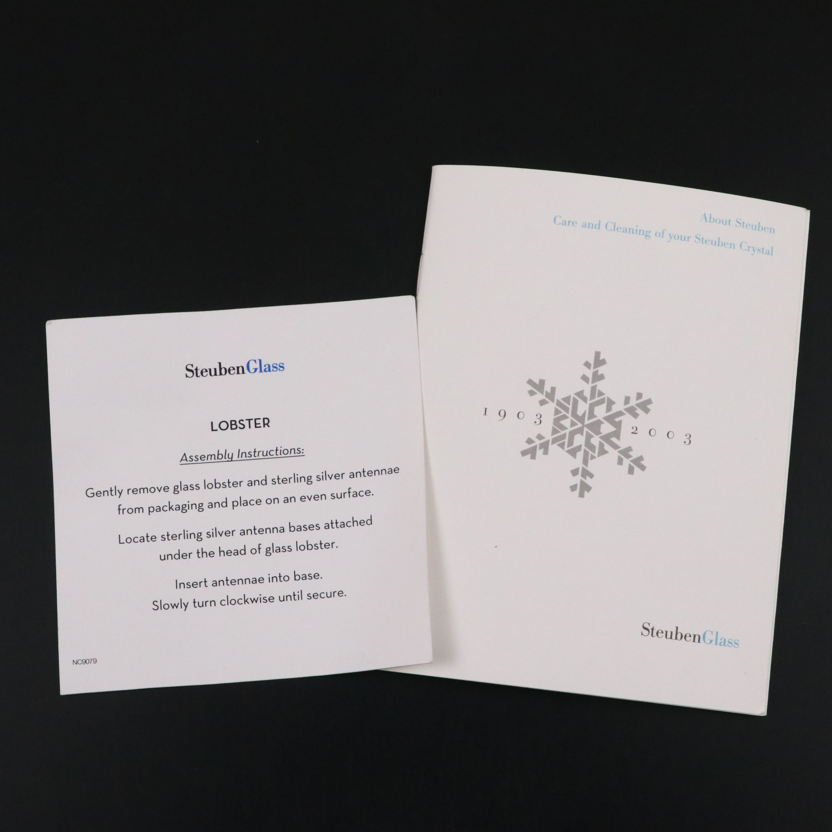 Steuben Crystal Lobster