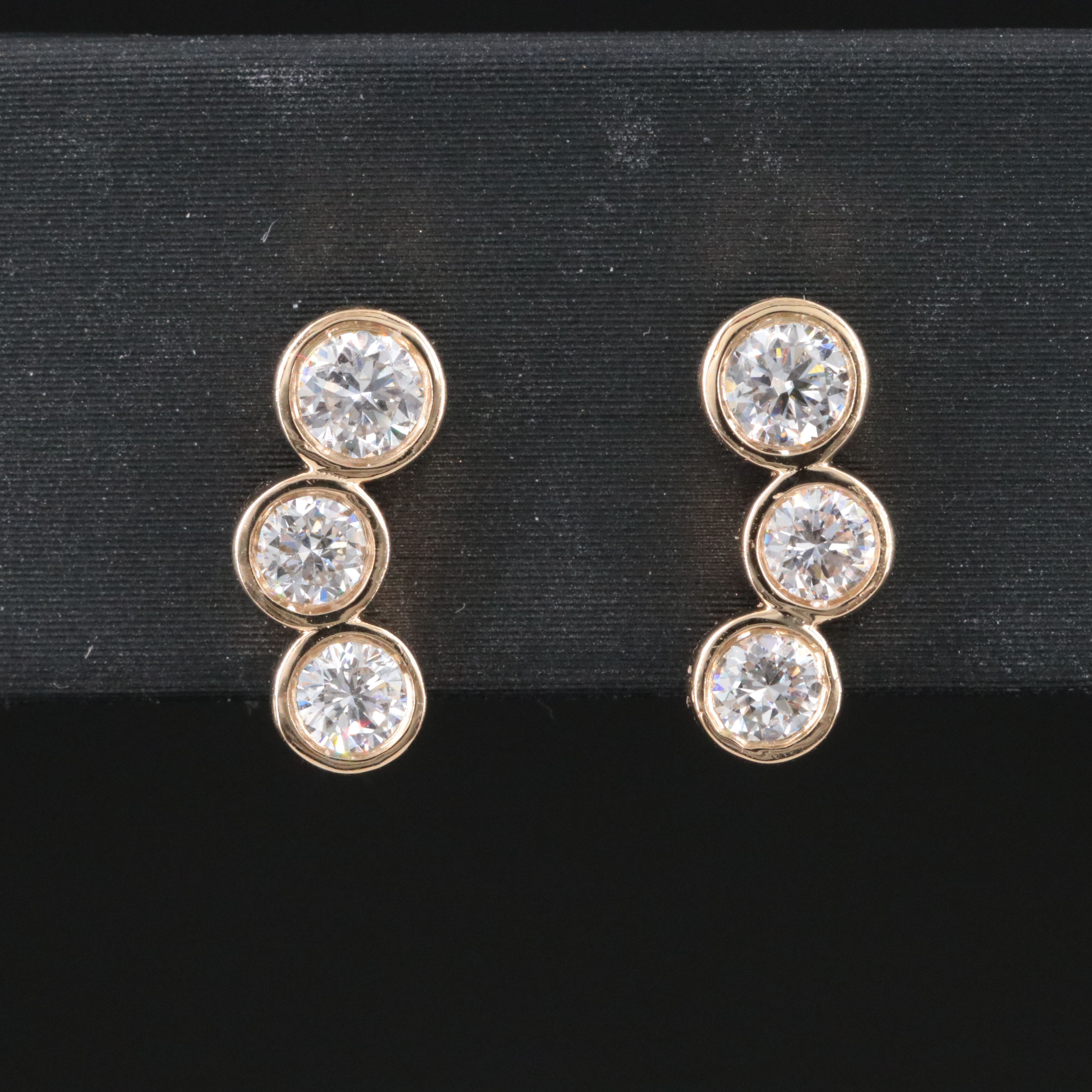 14K 0.75 CTW Lab Grown Diamond Earrings