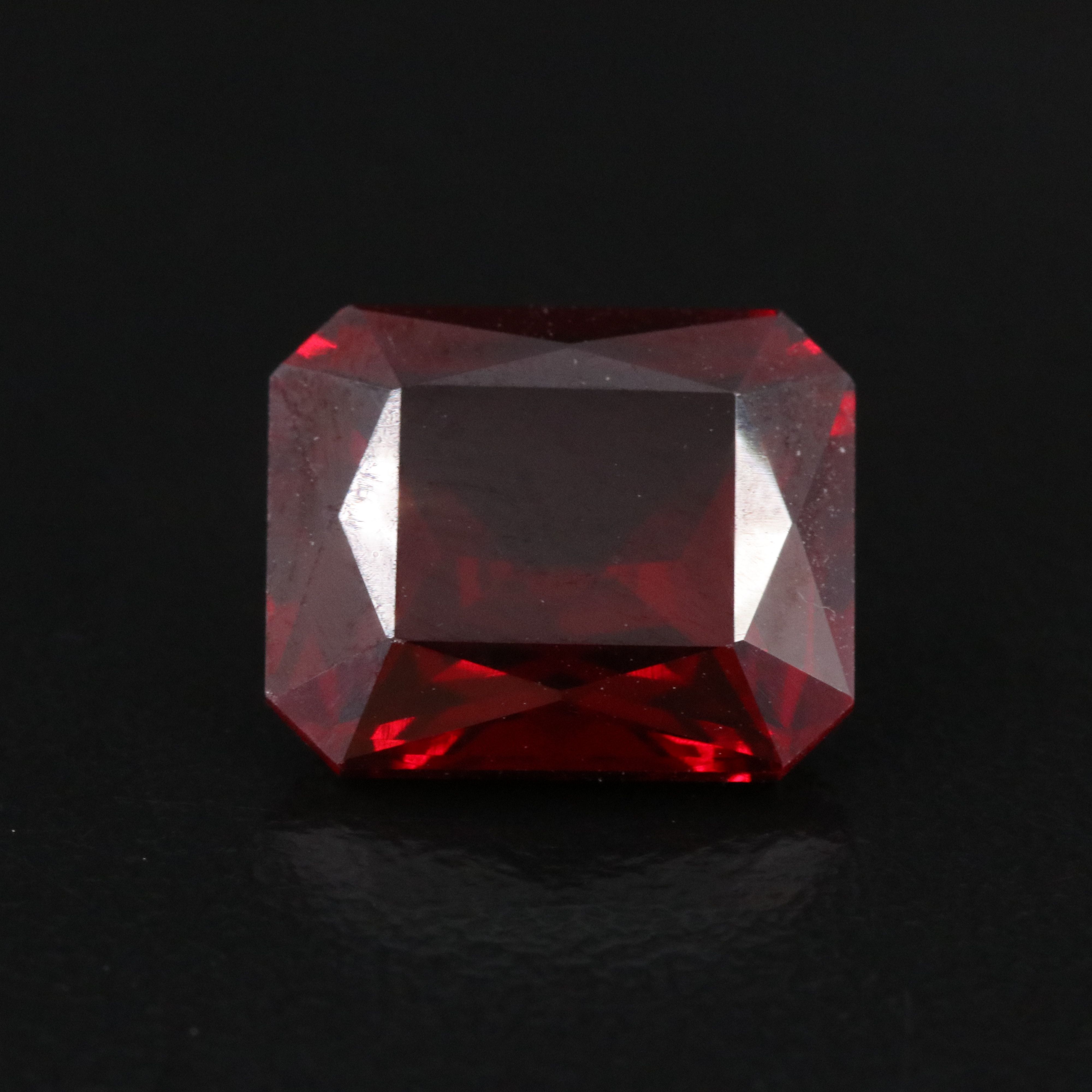 Loose 7.26 CT Lab Grown Ruby