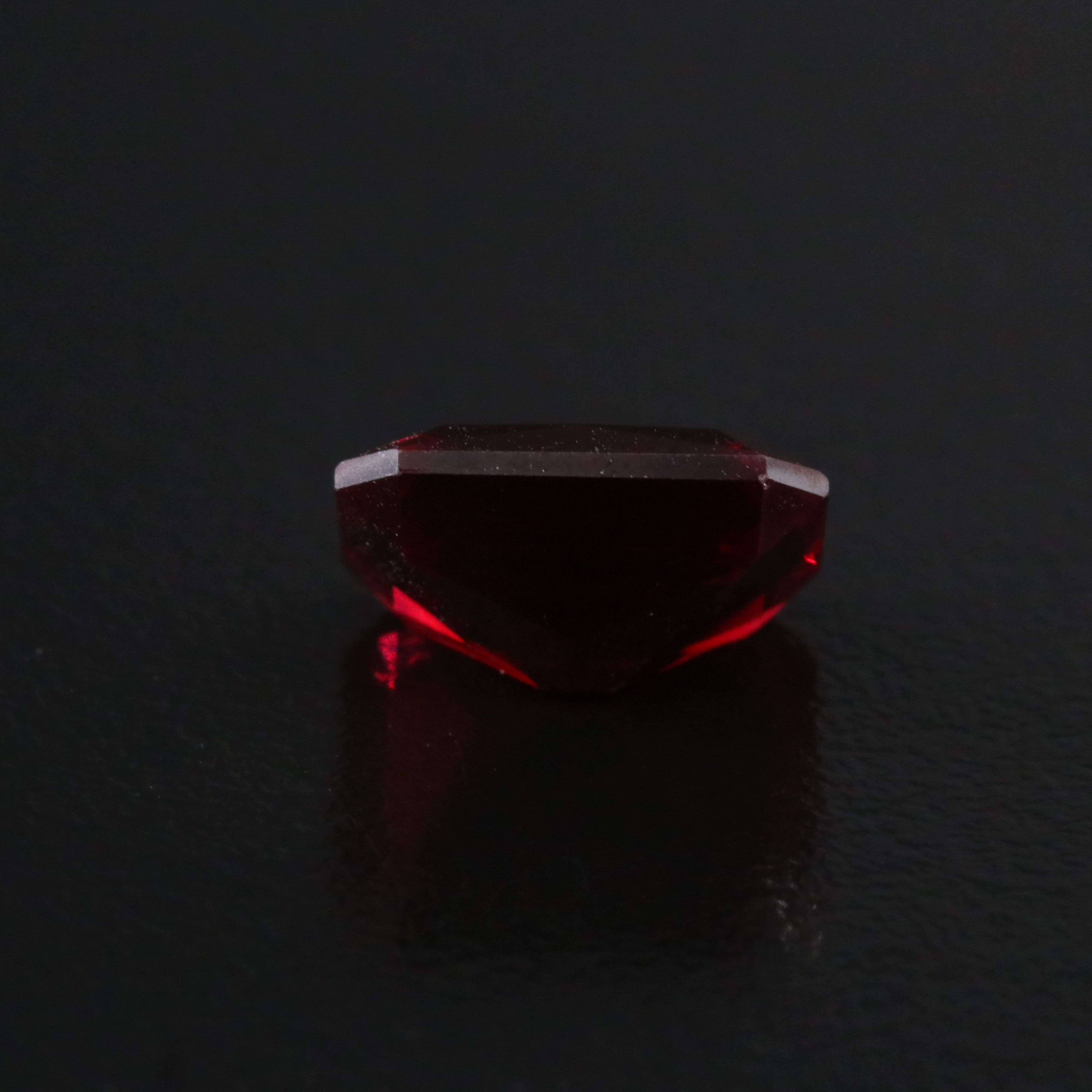 Loose 7.26 CT Lab Grown Ruby