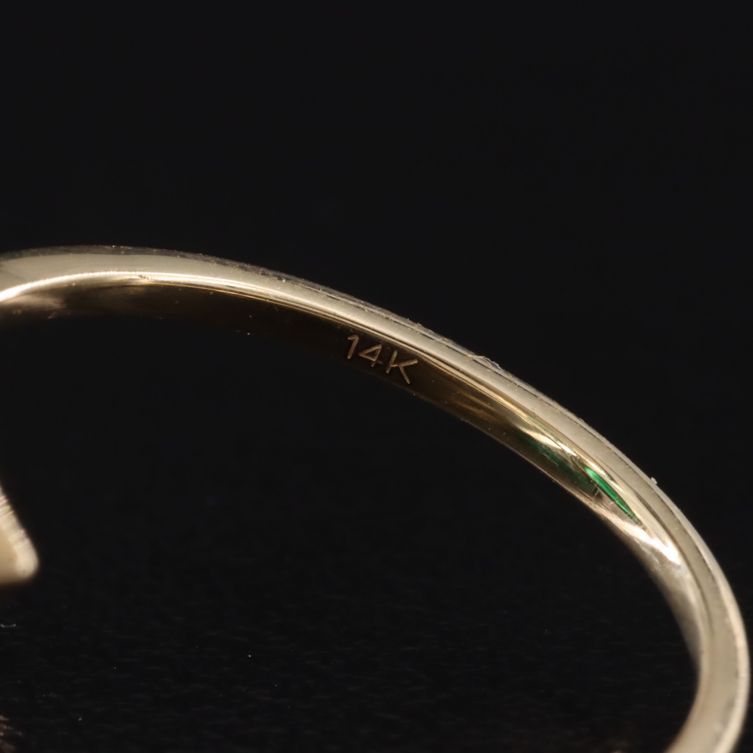 14K 2.41 CTW Emerald Bypass Ring