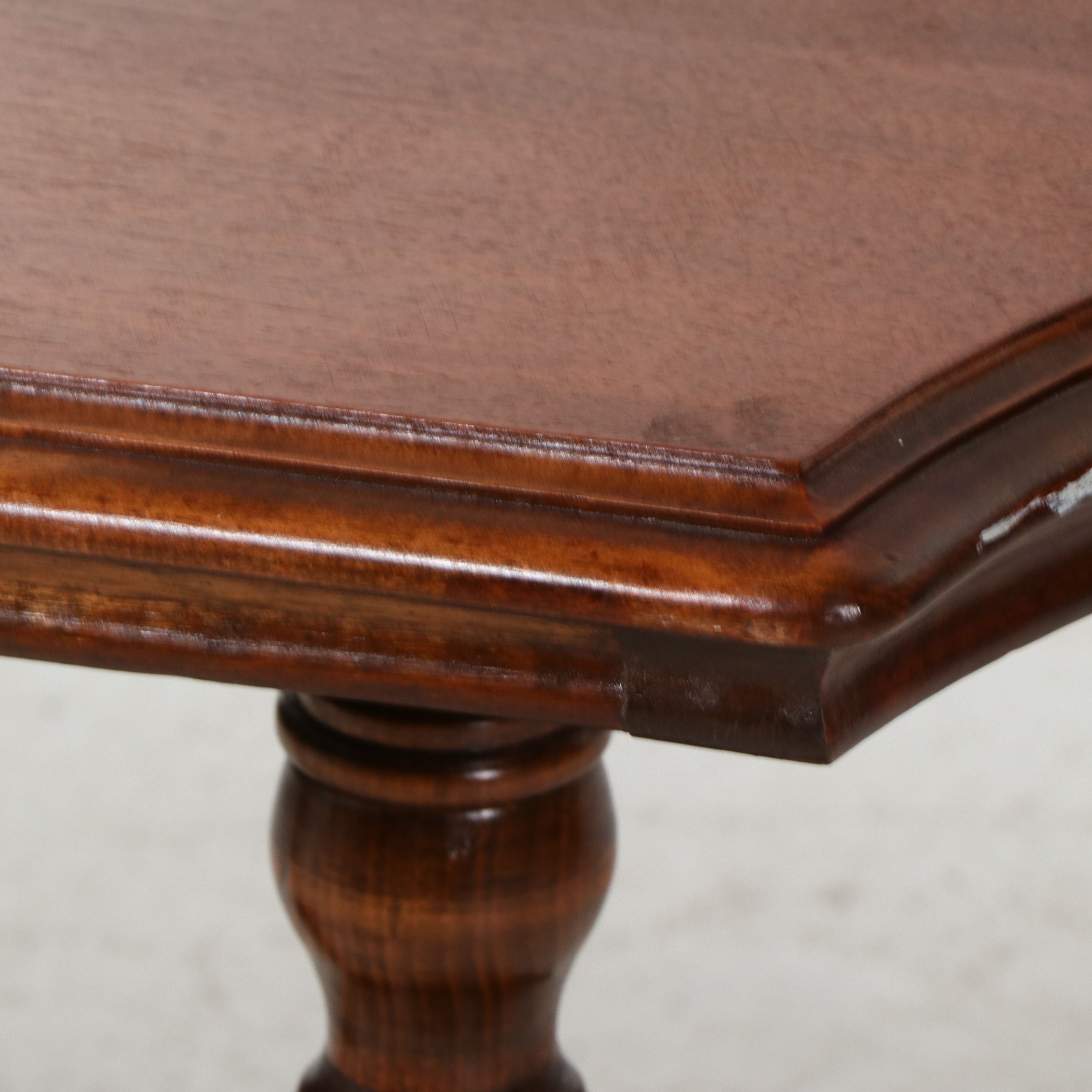 Jacobean Revival Carved Trestle Console Table, Mid-20th Century