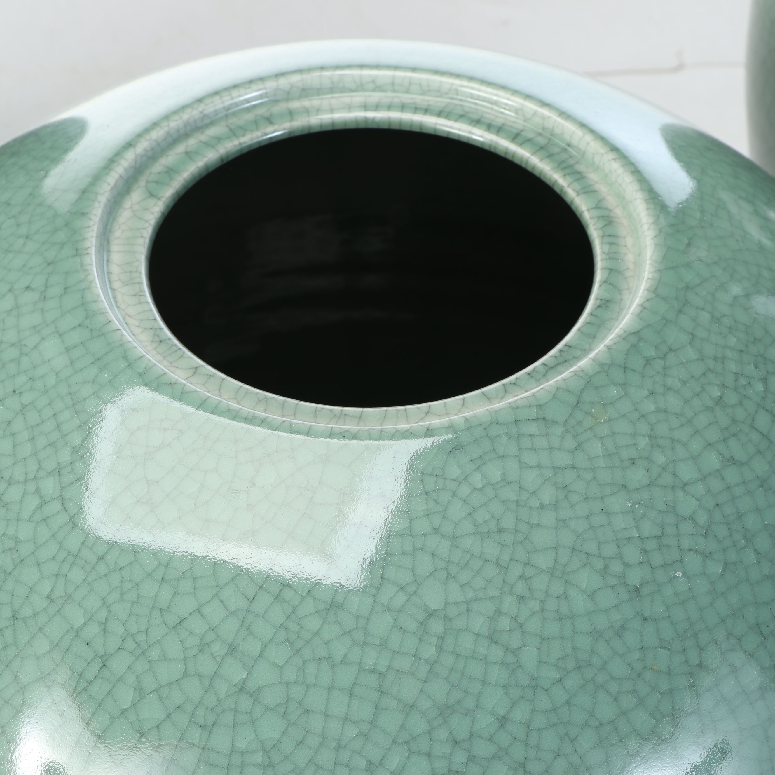 Korean Celadon Glazed Ceramic Vases
