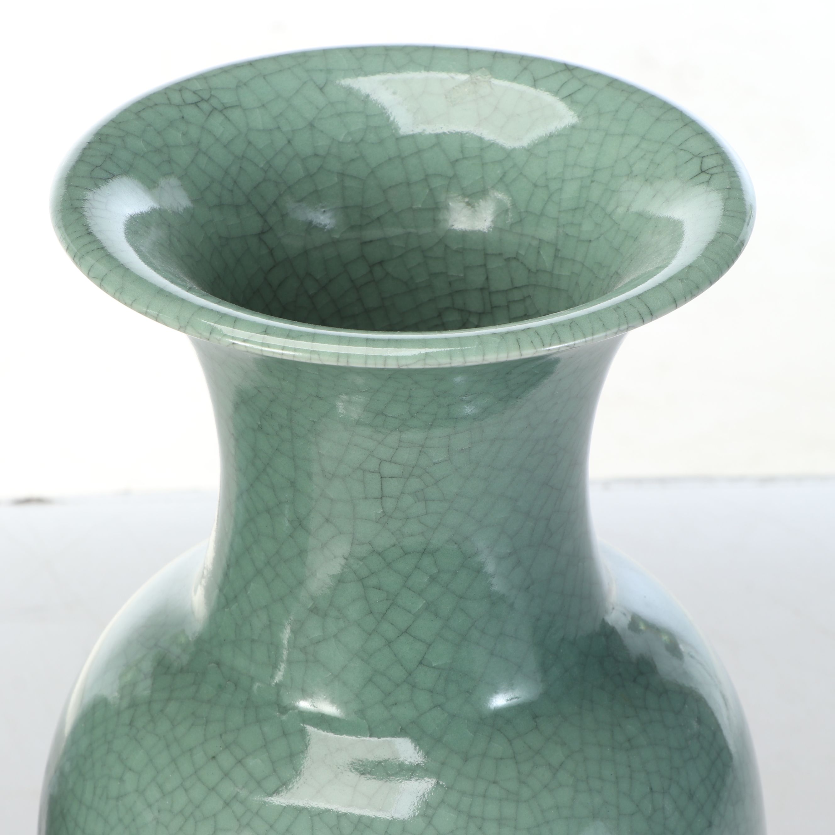 Korean Celadon Glazed Ceramic Vases