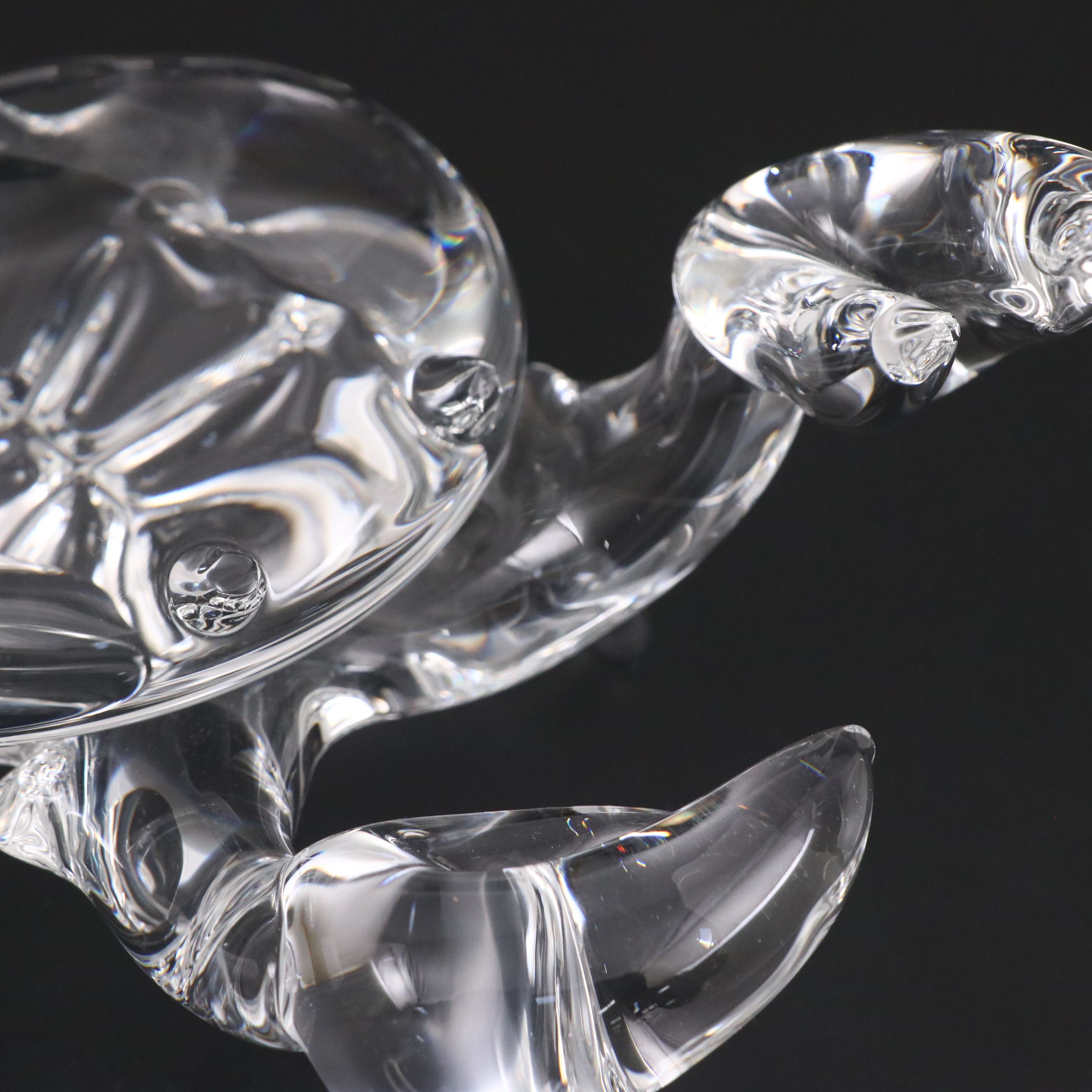 Steuben Art Glass "Crab" Figurine Designed by Taf Lebel Schaefer