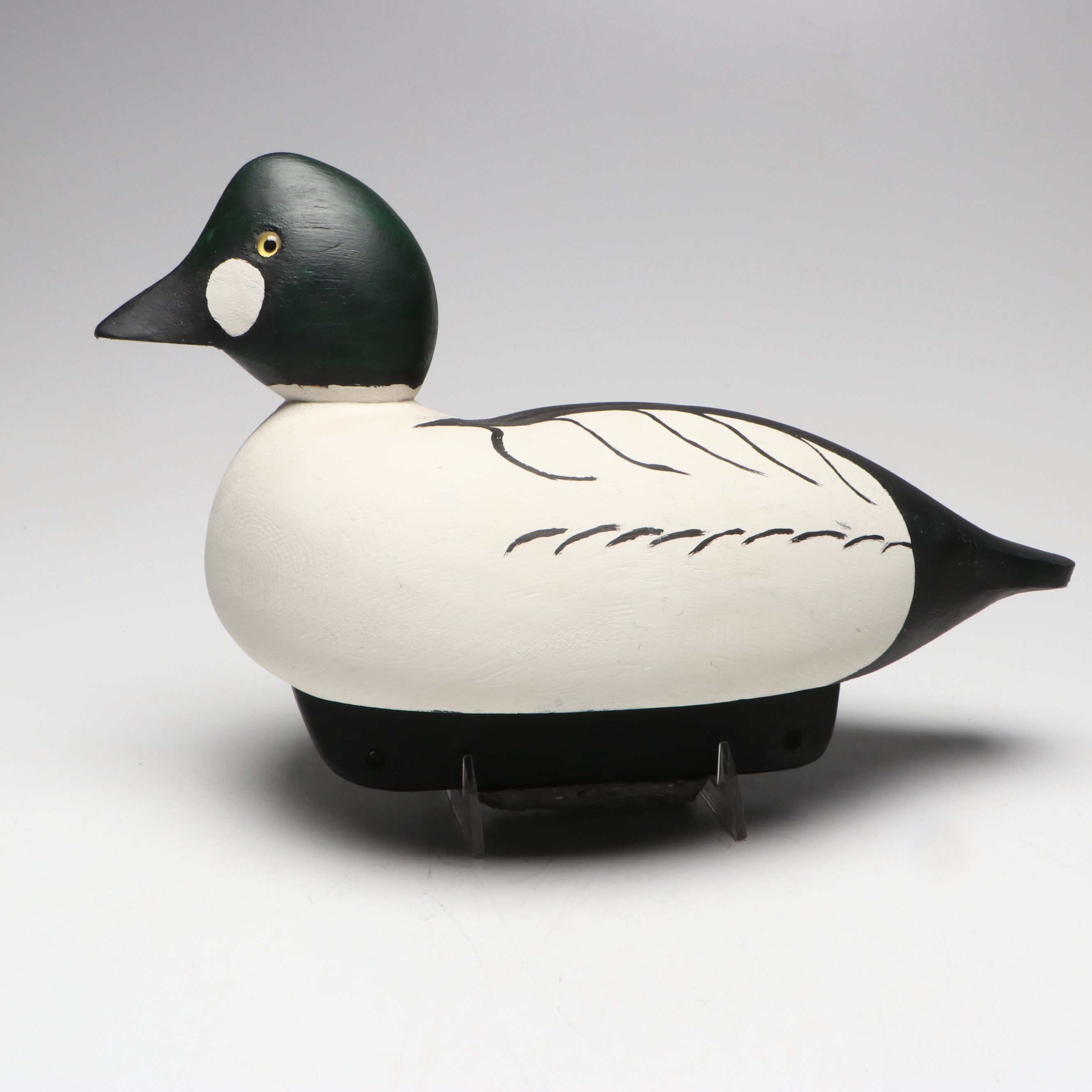John Bourbon Gunning Decoys Hand-Painted Wooden Duck Decoys, 2010s