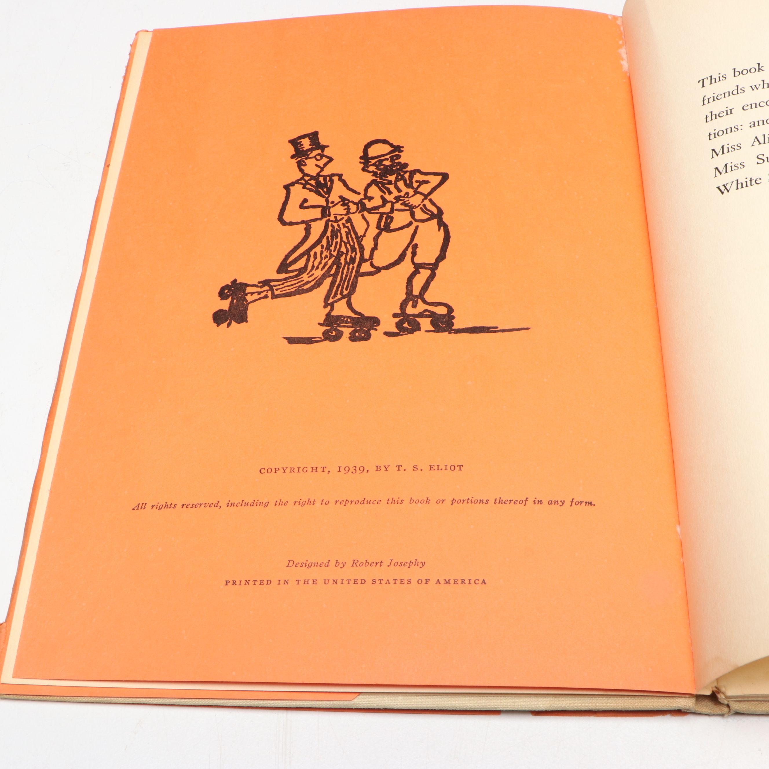 "Old Possum's Book of Practical Cats" by T. S. Eliot, 1939