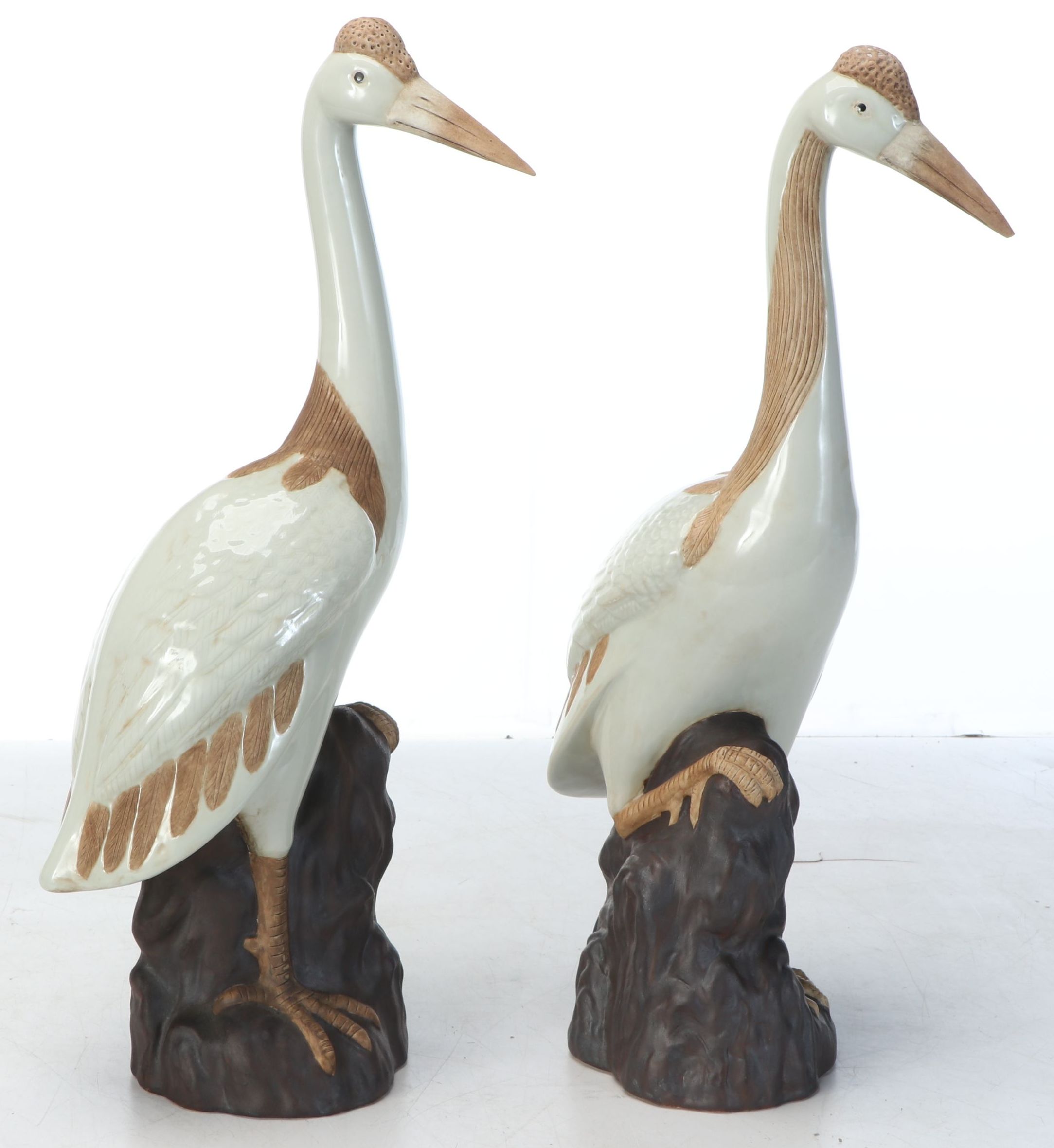 Chinese Porcelain Crane Figures