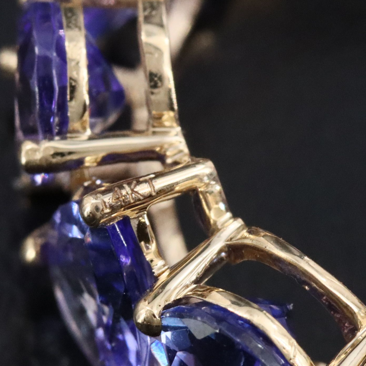 14K 8.37 CTW Tanzanite Eternity Band