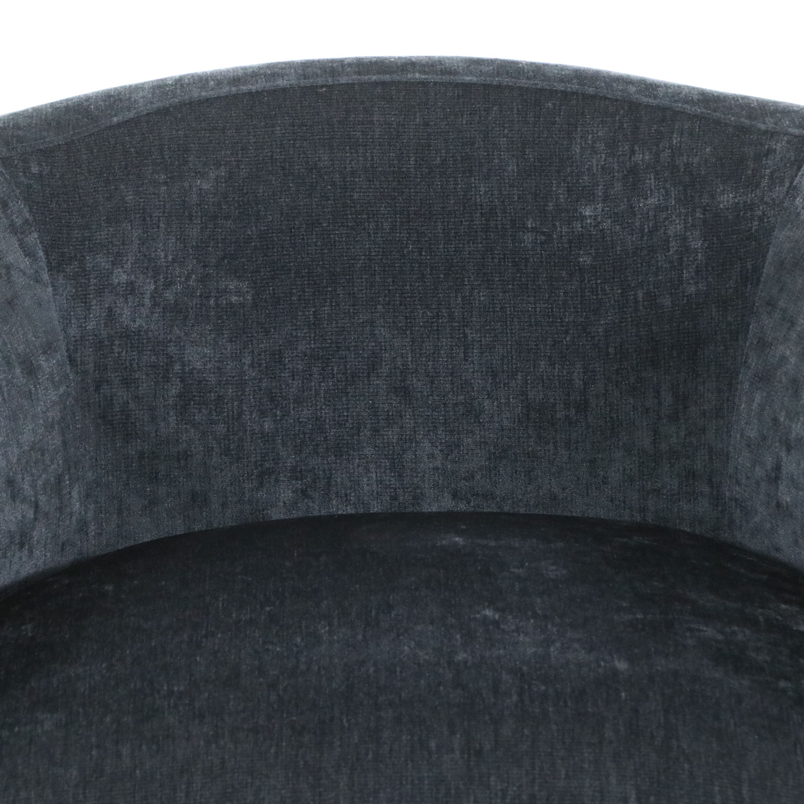 Contemporary Ink Blue Velvet Tub Chair