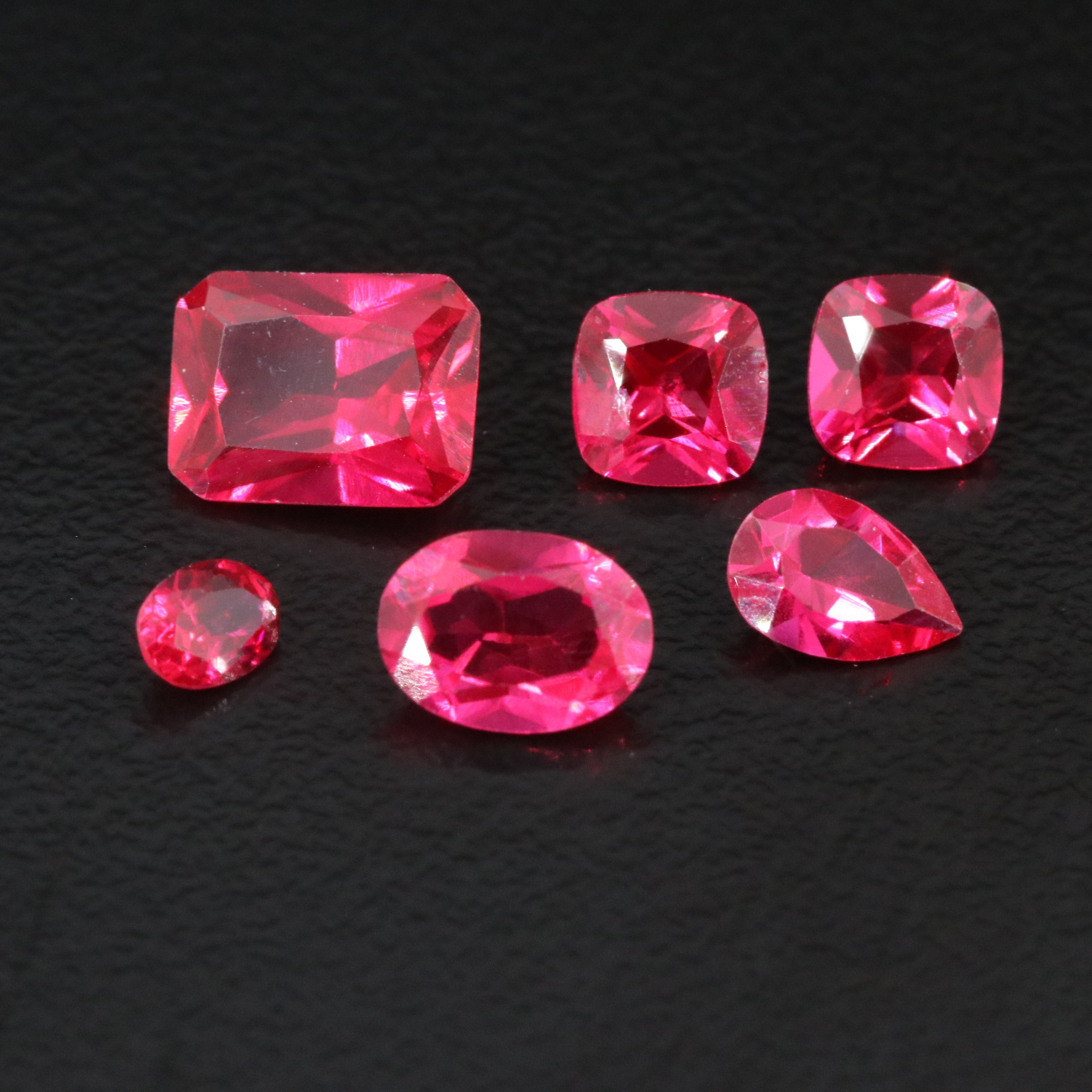 Loose 4.53 CTW Lab Grown Ruby Lot