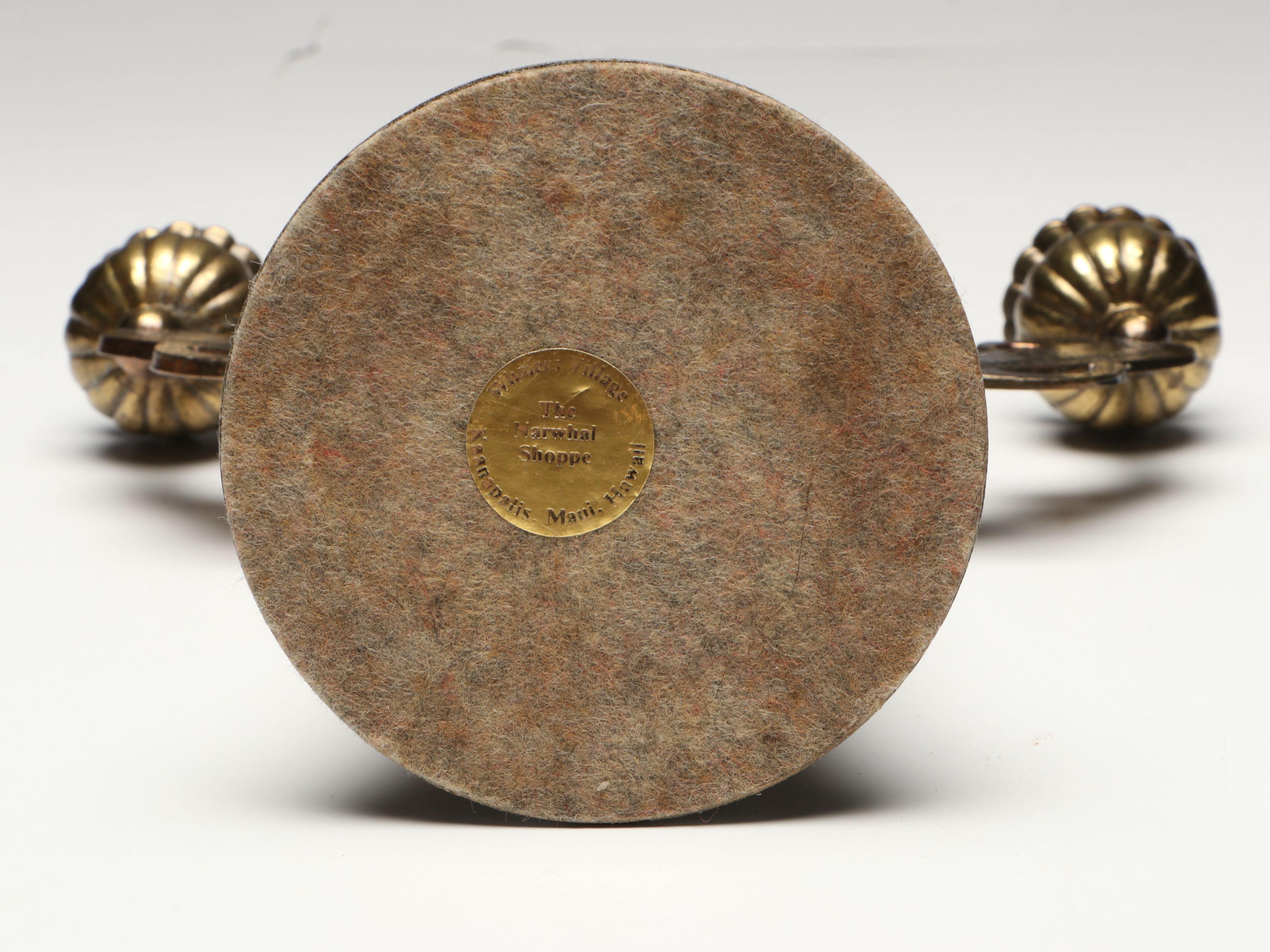 Nautical Inclinometer with Bell and Double Arm Candlestick