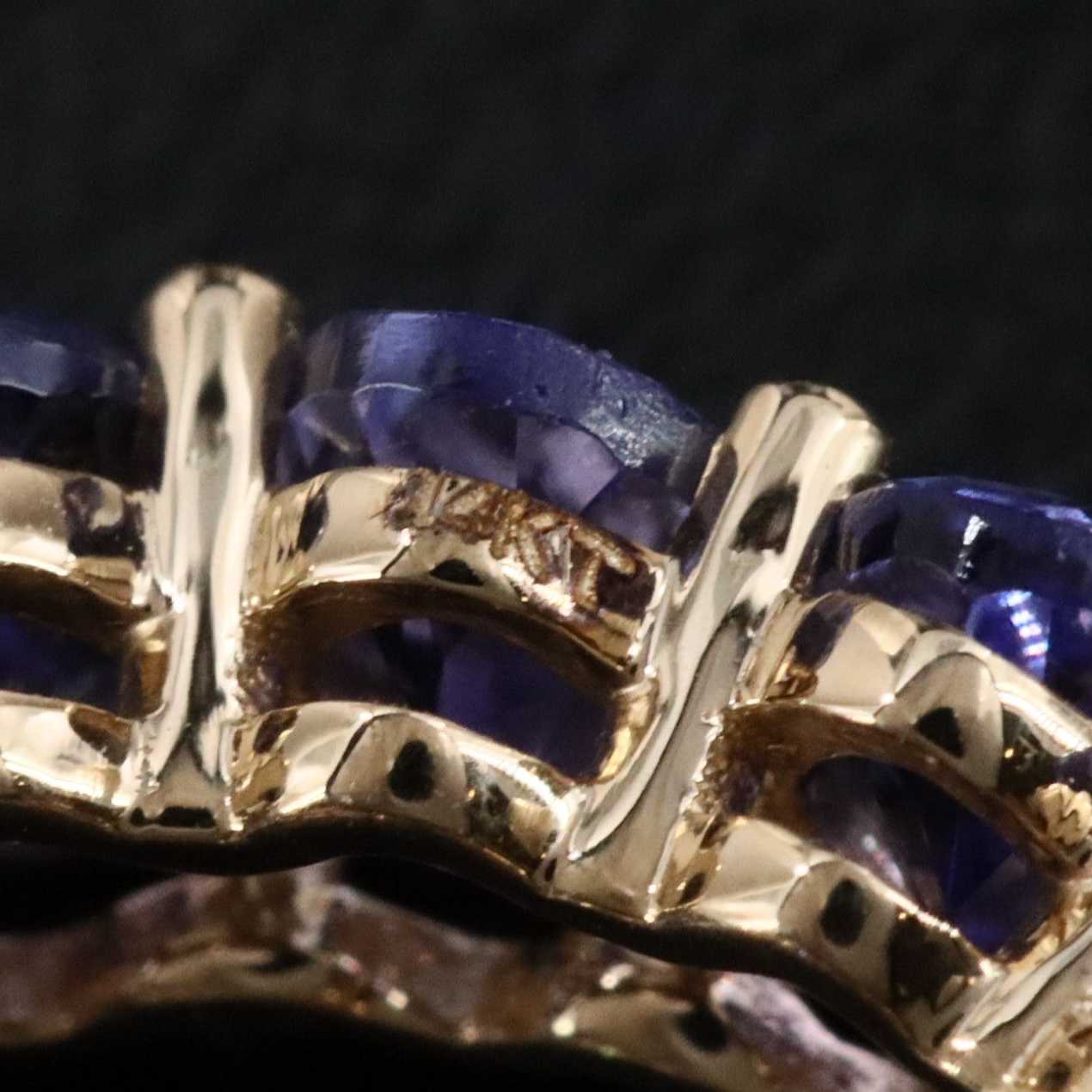 14K 5.56 CTW Tanzanite Eternity Band