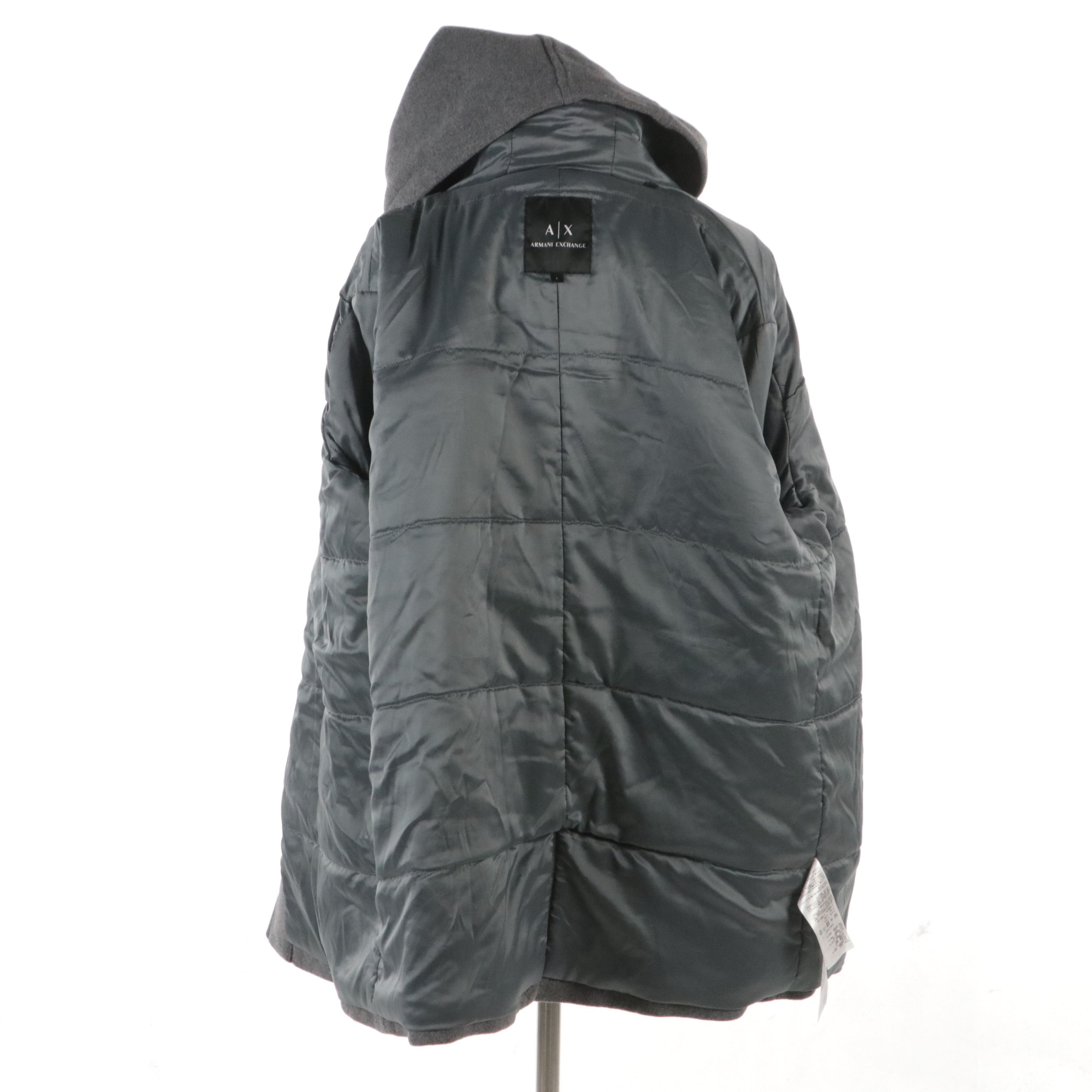 AX Armani Exchange Duffel Coat in Wool Blend