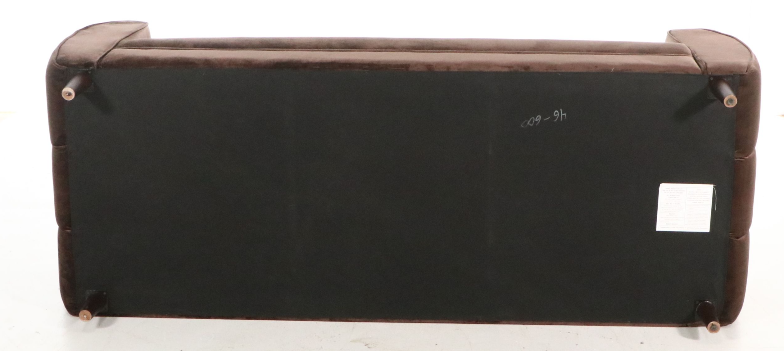 Contemporary Channel Tufted Velvet Sofa