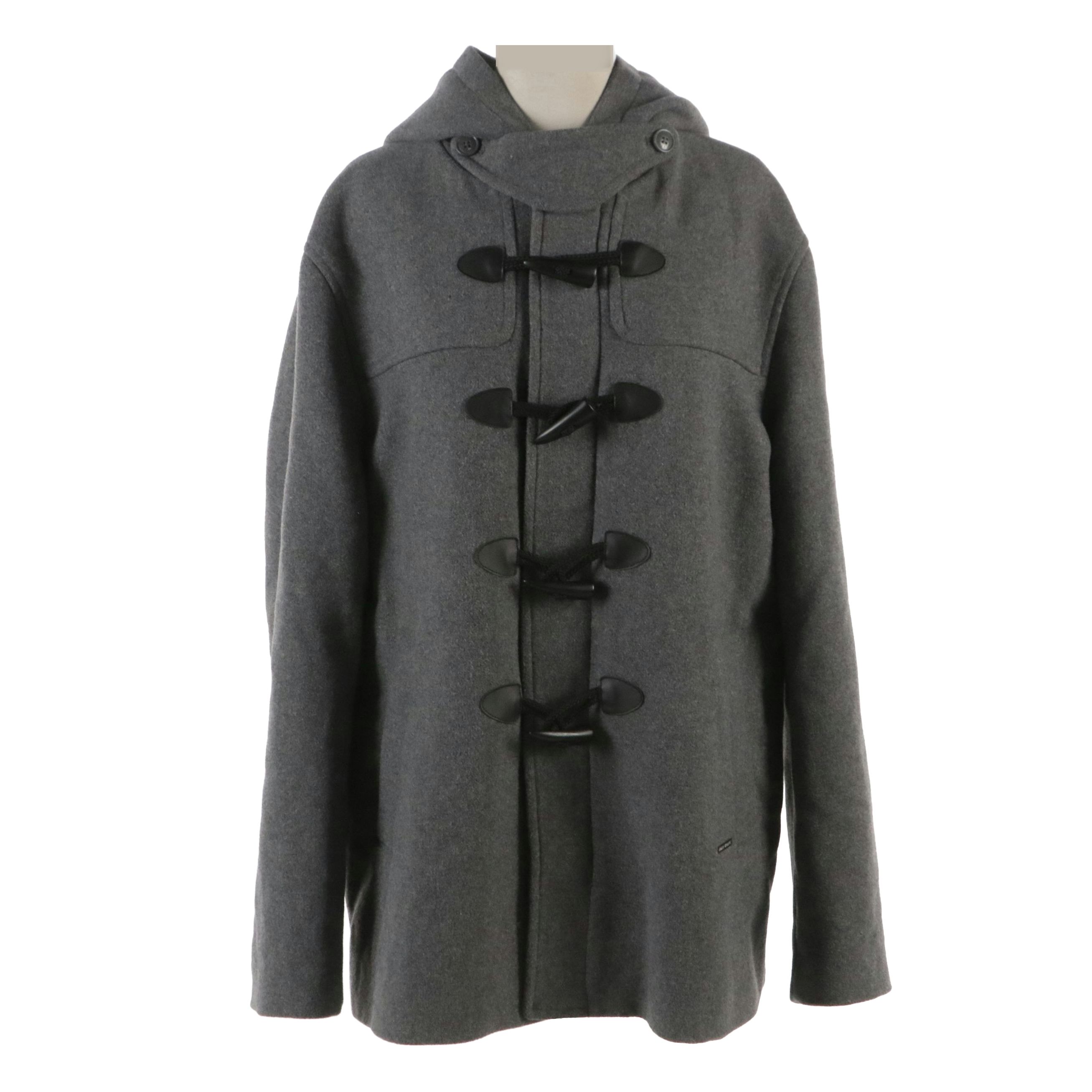 AX Armani Exchange Duffel Coat in Wool Blend