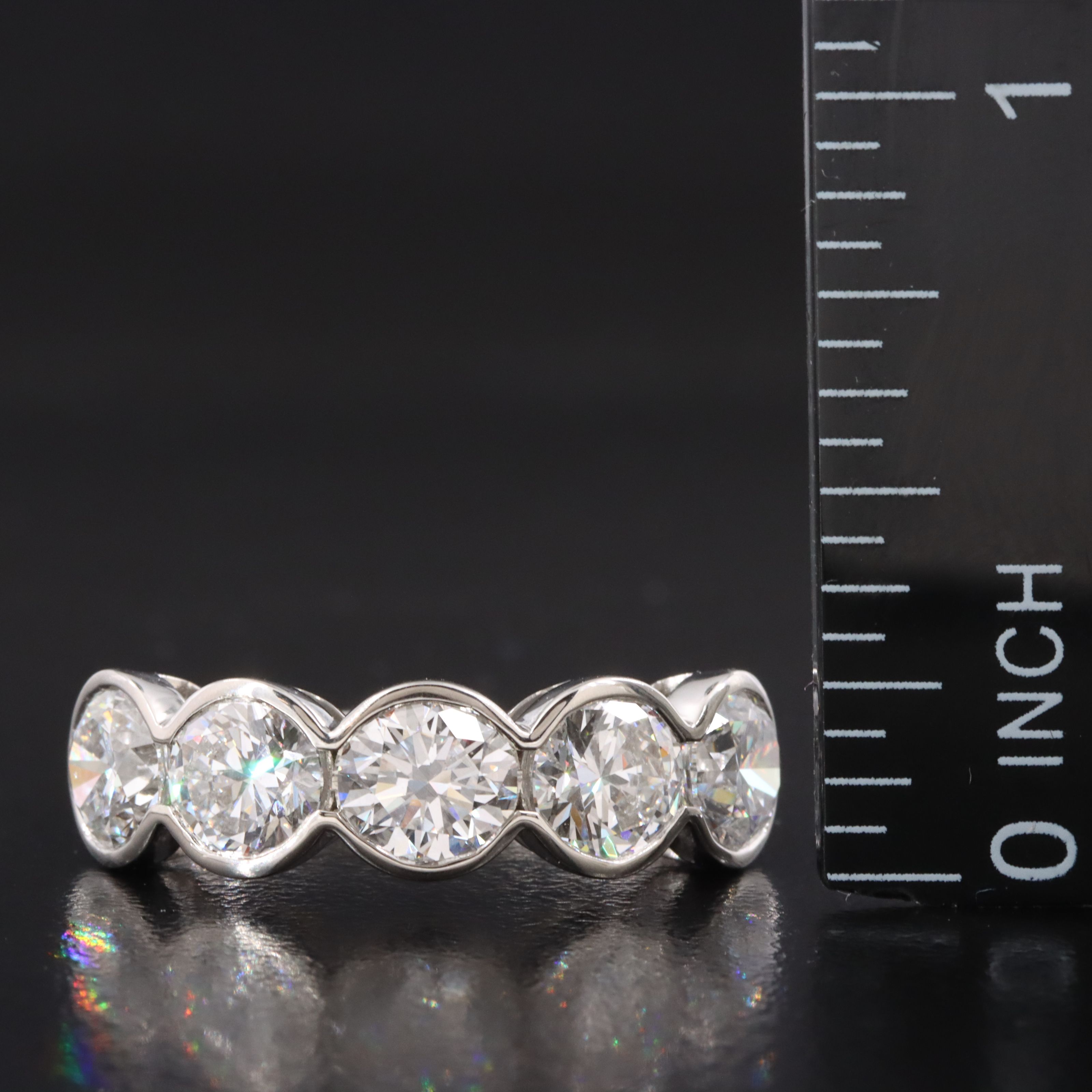 Platinum 3.93 CTW Lab Grown Diamond Ring
