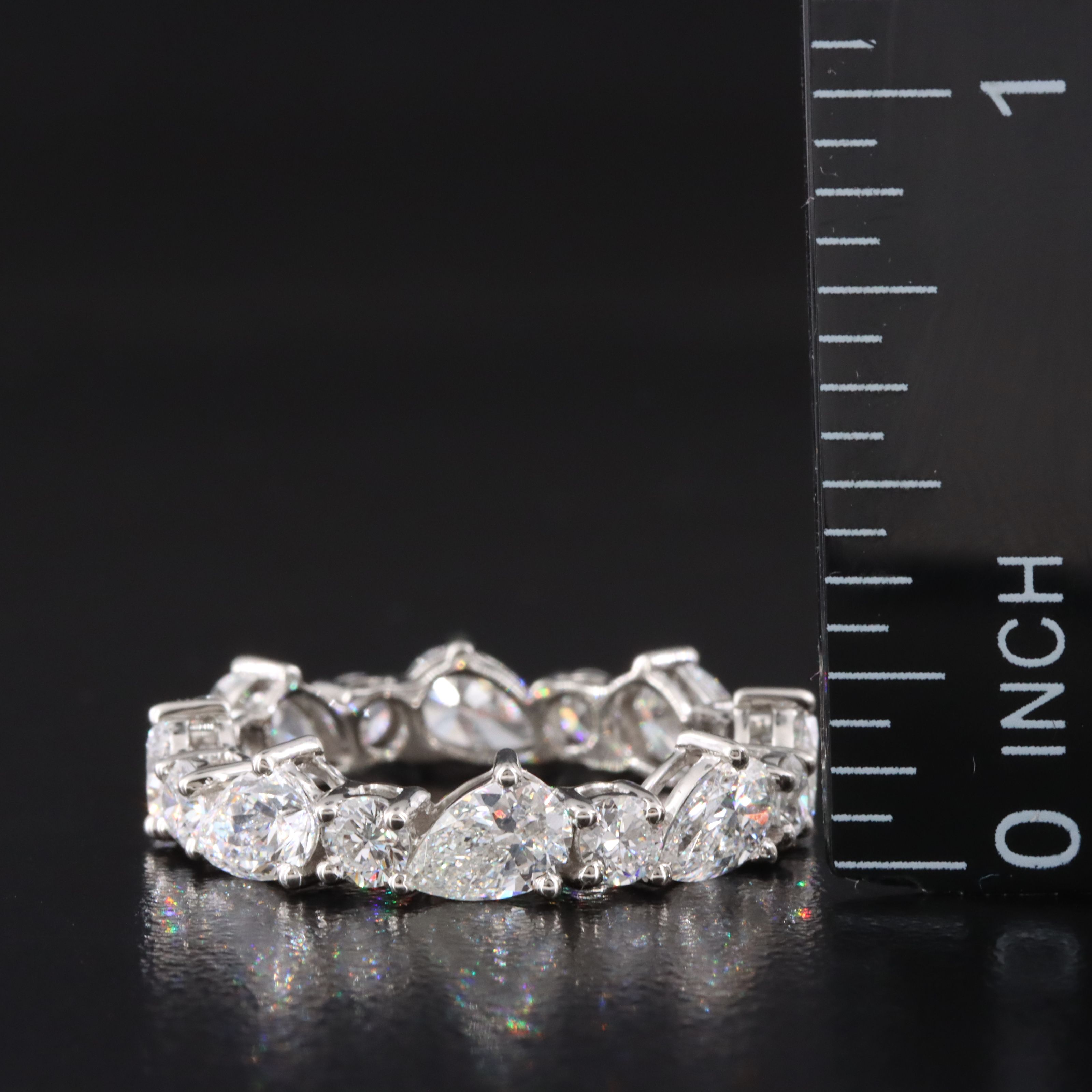 Platinum 3.35 CTW Lab Grown Diamond Eternity Band