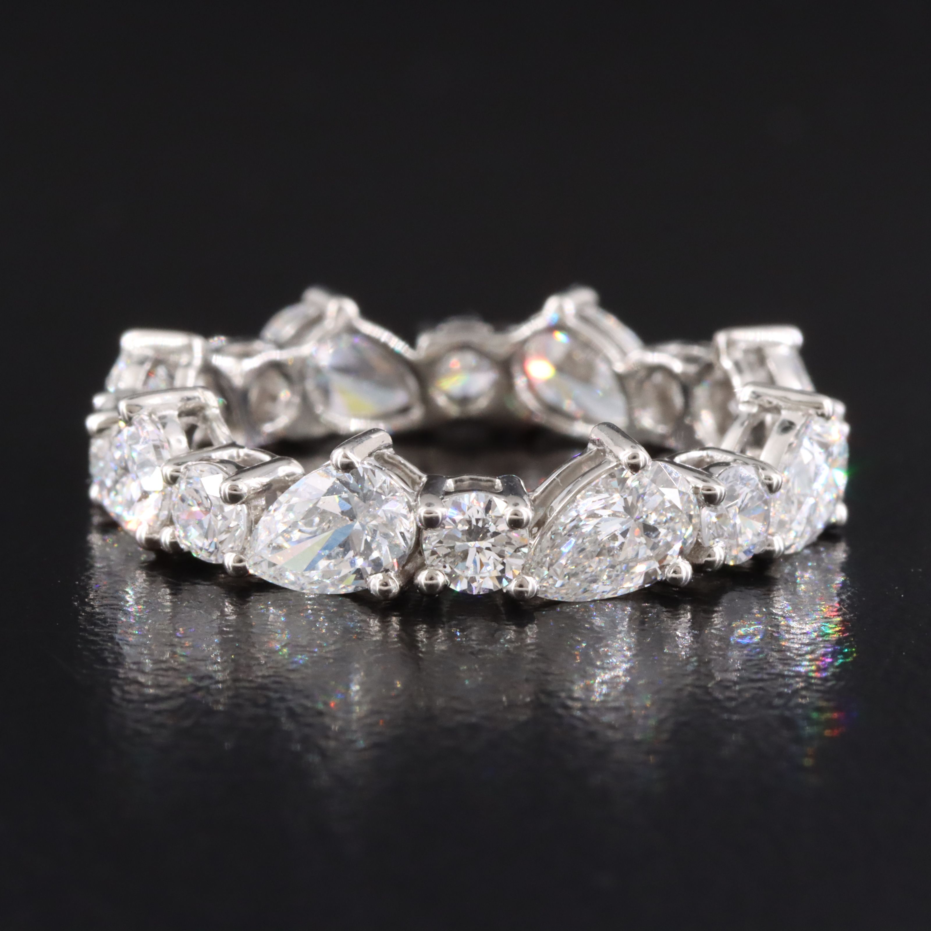 Platinum 3.35 CTW Lab Grown Diamond Eternity Band